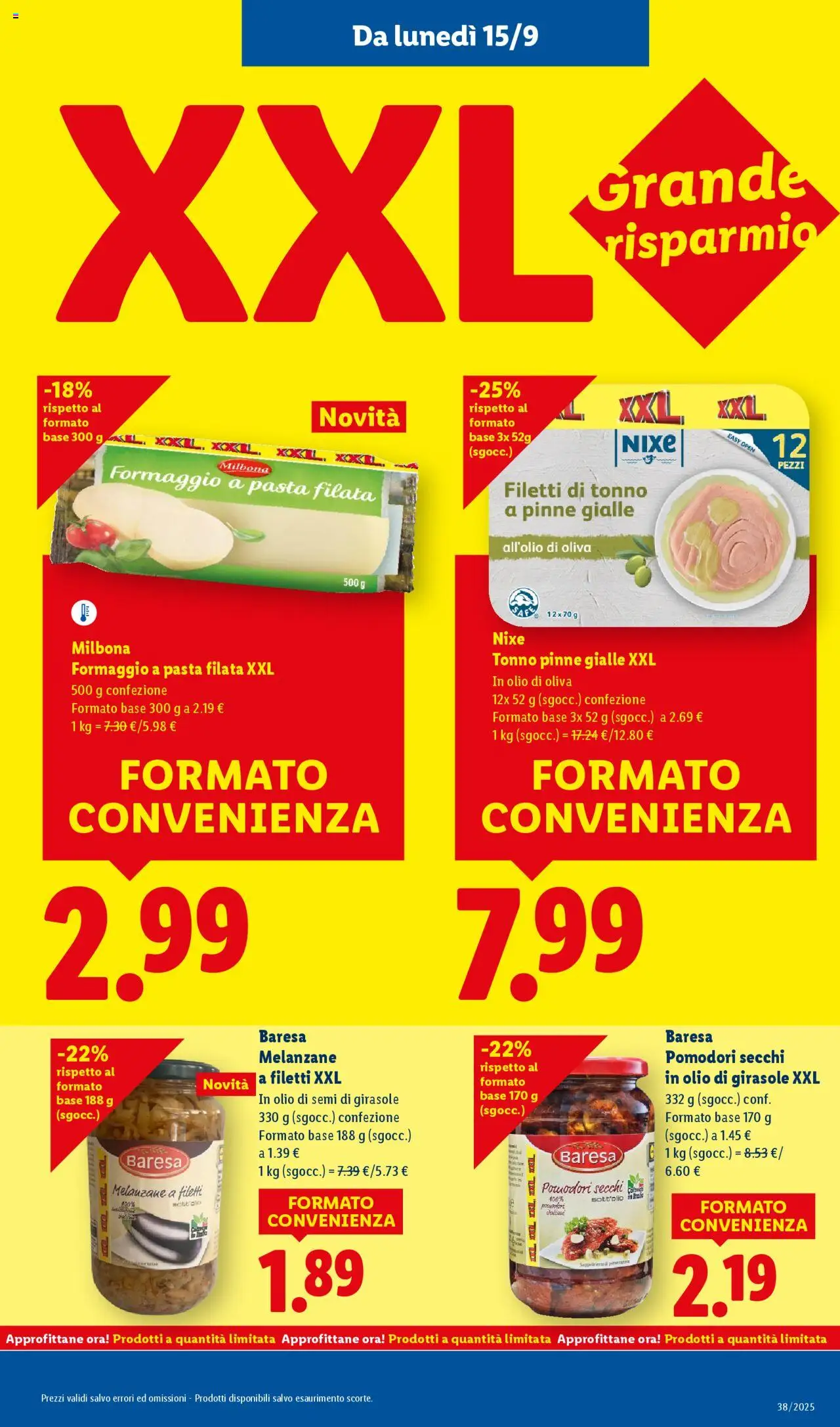 Volantino Lidl del 15.09.2025 | Pagina: 11 | Prodotti: Pomodori, Melanzane, Olio di semi di girasole, Pomodori secchi
