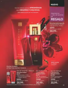 Eau de Parfum Attraction Instinct para Ella, orquídea roja afrodisiaca, fresa, vainilla salada │ válido desde el 01.10.2025 | Página: 35 | Productos: Fragancia, Gel de ducha, Body, Eau de parfum