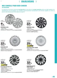l'auto E.Leclerc - Prévisualisation de l'auto E.Leclerc Le guide auto & 2 roues valide à partir de 22.04.2025 | Page: 49 | Produits: Enjoliveurs