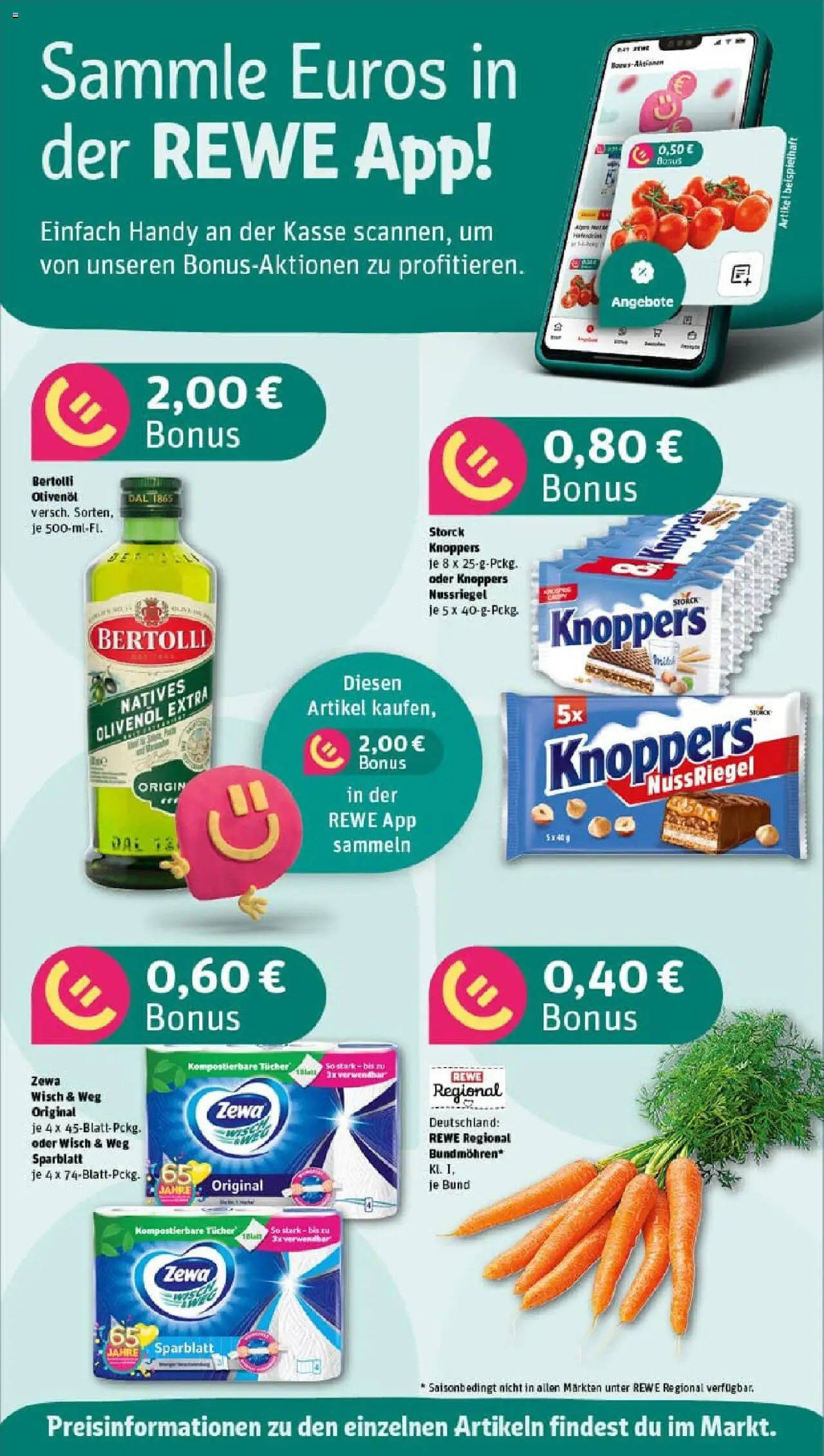 Rewe prospekt Braunschweig	 - gültig ab dem 11.08.2025 | Seite: 2 | Produkte: Olivenol, Bertolli olivenol, Haferdrink, Knoppers
