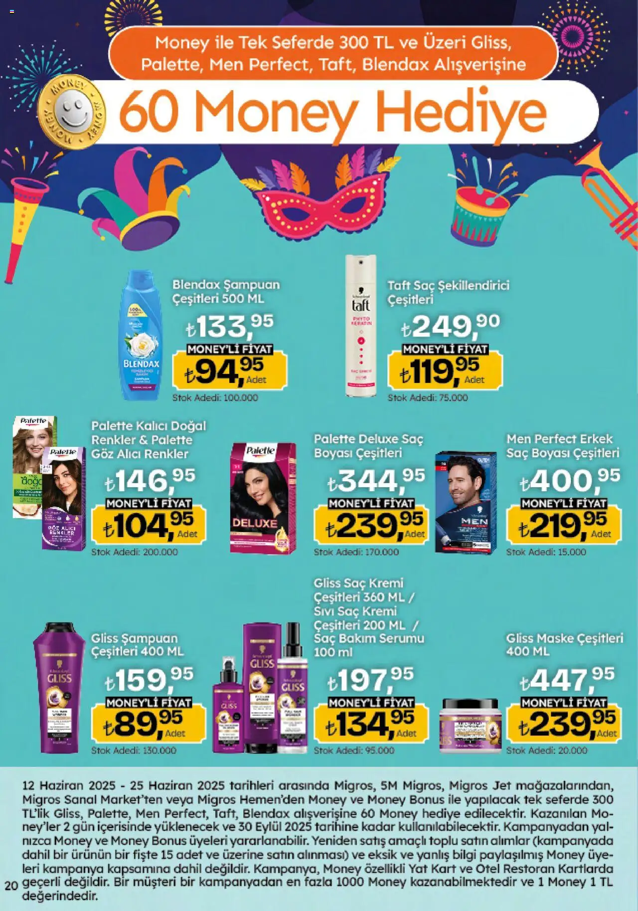 Migros Katalog - Migroskop - 12.06.2025 tarihinden itibaren geçerlidir | Sayfa: 20 | Ürünler: Şampuan, Saç Kremi, Maske