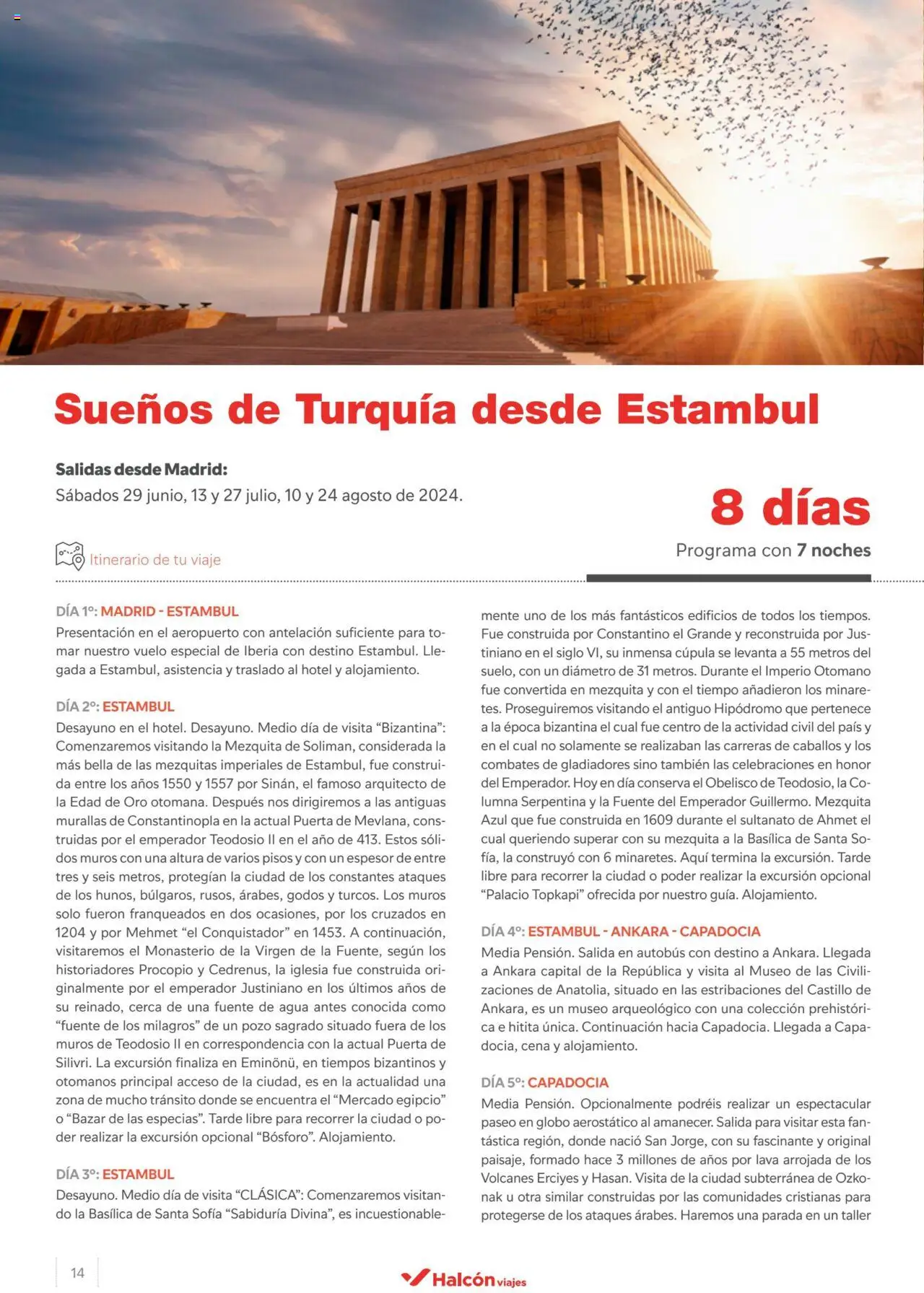 Halcón Viajes Turquía 2024 │ válido desde el 09.05.2024 | Página: 14