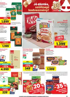 Spar akciós újság - amely érvényes a következő dátumtól: 09.04.2026 | Oldal: 13