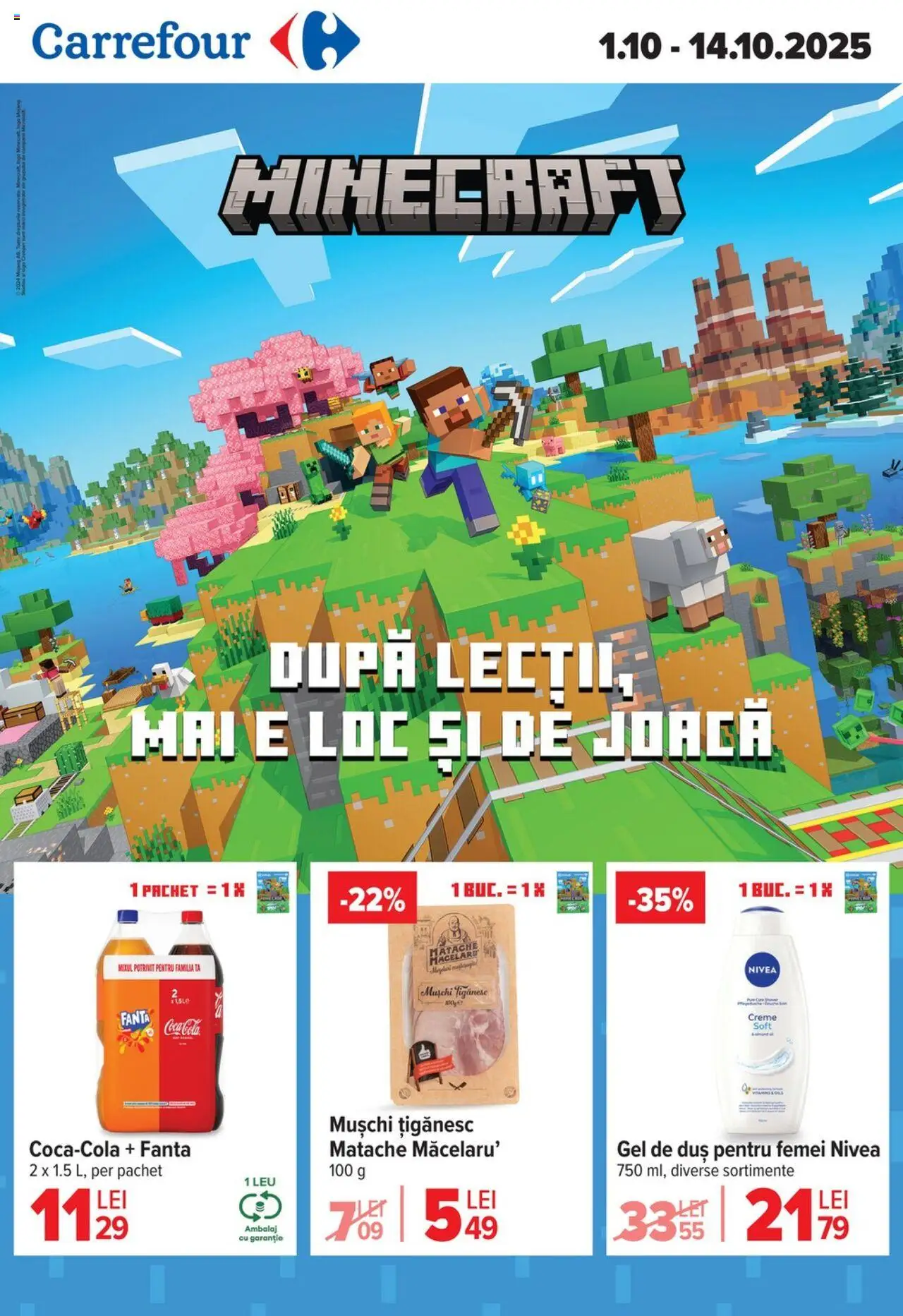 Noul catalog Carrefour – valabil de la 01.10.2025 | Pagină: 1 | Produse: Duș, Gel de duș