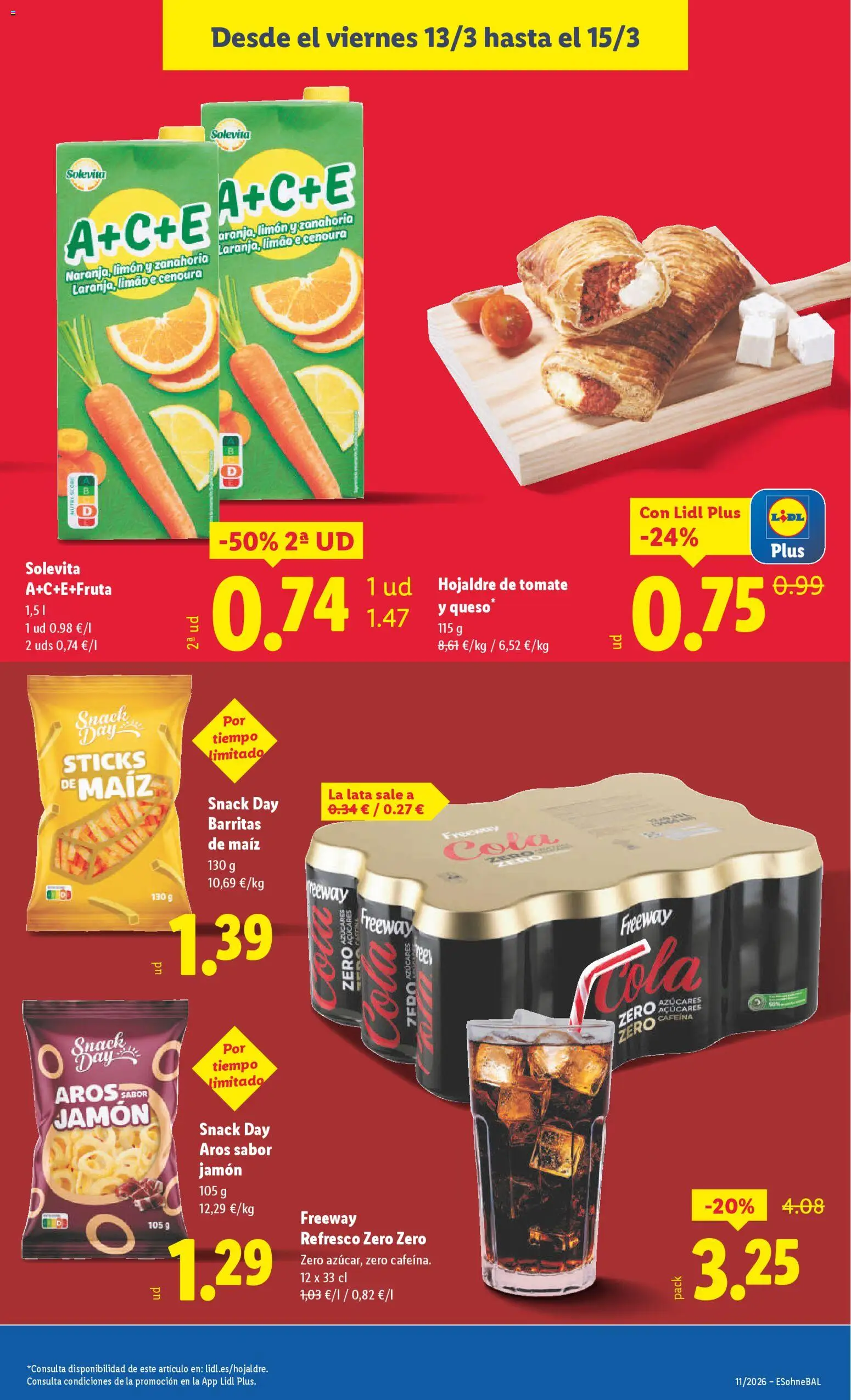 Lidl folleto │ válido desde el 09.03.2026 | Página: 33 | Productos: Queso, Jamón, Zanahoria