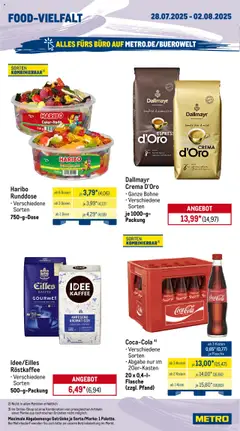 Metro Prospekt 	 - gültig ab dem 28.07.2025 | Seite: 14 | Produkte: Haribo, Cola, Creme, Dallmayr