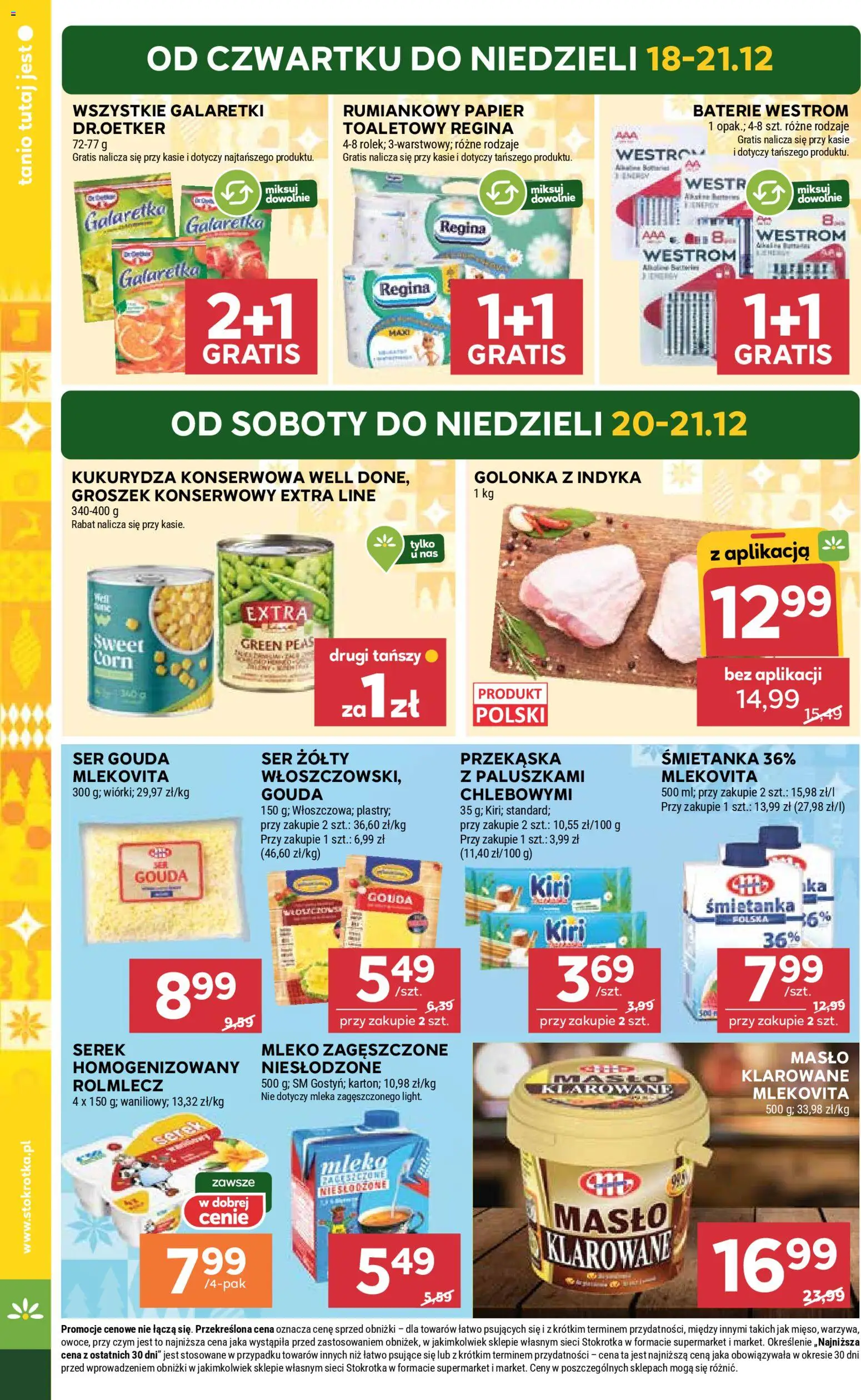 Stokrotka Gazetka - Market od 18.12.2025 | Strona: 6 | Produkty: Galaretki, Serek, Kukurydza, Groszek konserwowy