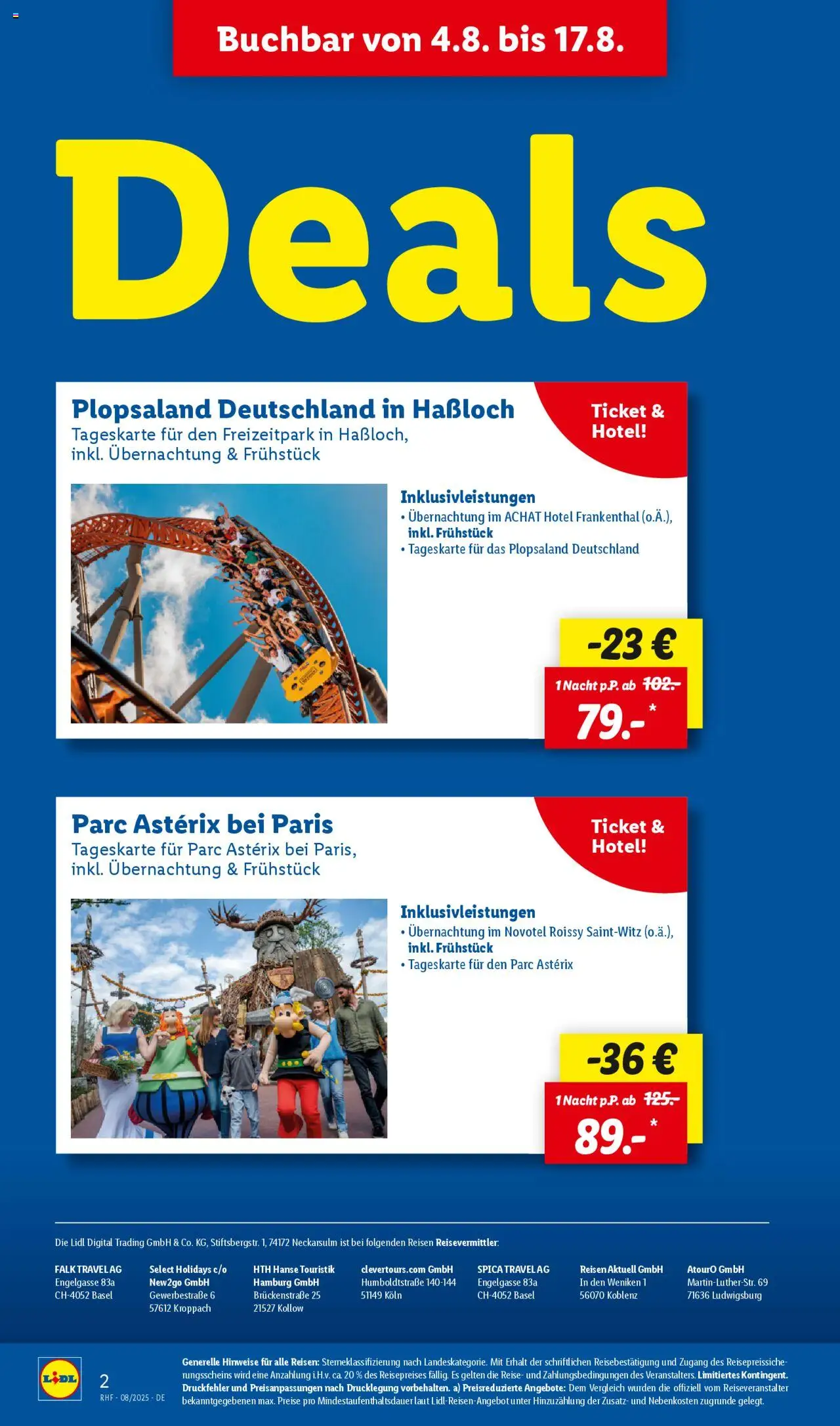 Lidl Reisen Prospekt 	 - gültig ab dem 30.07.2025 | Seite: 2