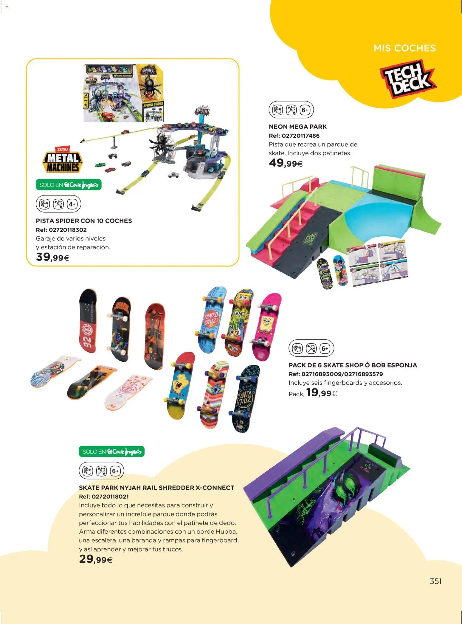 El Corte Inglés ofertas │ válido desde el 27.10.2025 | Página: 351 | Productos: Esponja, Patinete