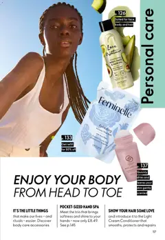 Preview of Oriflame - Offers valid from 25.03.2026 | Page: 117 | Products: Flèches Arc, Conditioner, Hair oil, Soap