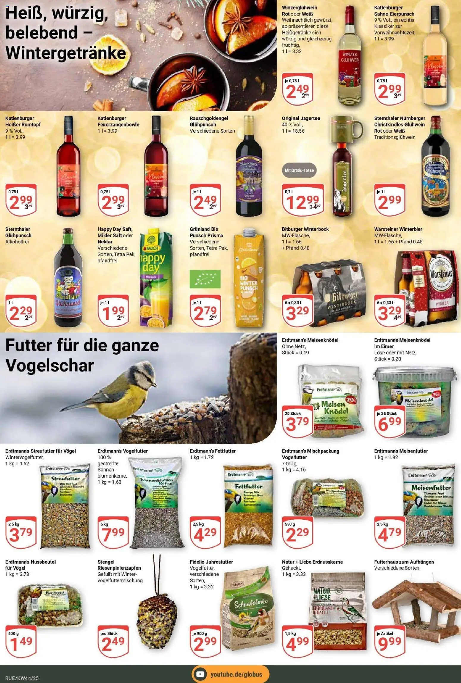 Globus prospekt Rüsselsheim	 – gültig ab 26.10.2025 | Seite: 20 | Produkte: Bitburger, Energy, Warsteiner, Saft