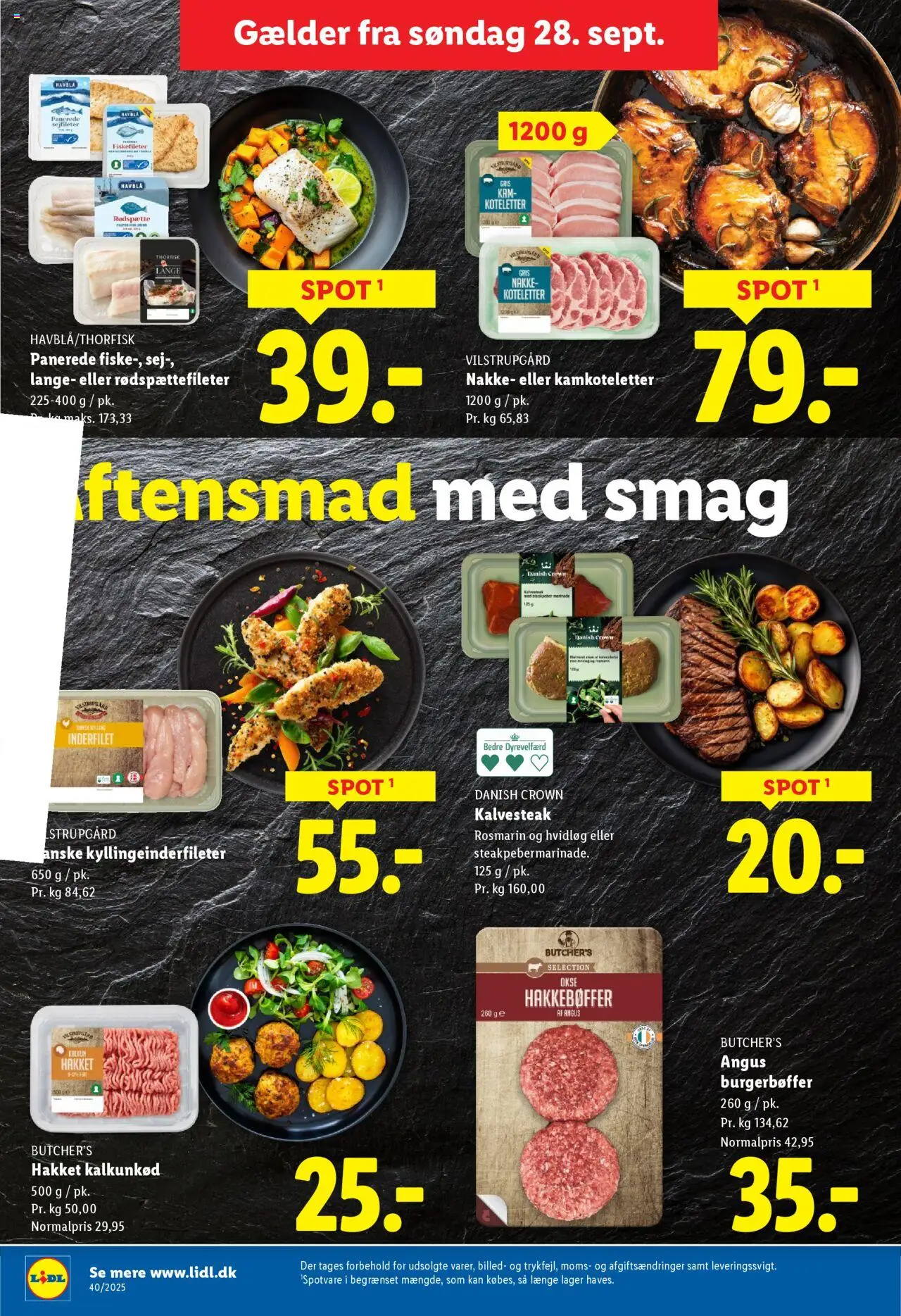 Lidl tilbudsavis – gyldig fra 02.10.2025 | Side: 18 | Produkter: Koteletter, Hvidløg, Søm