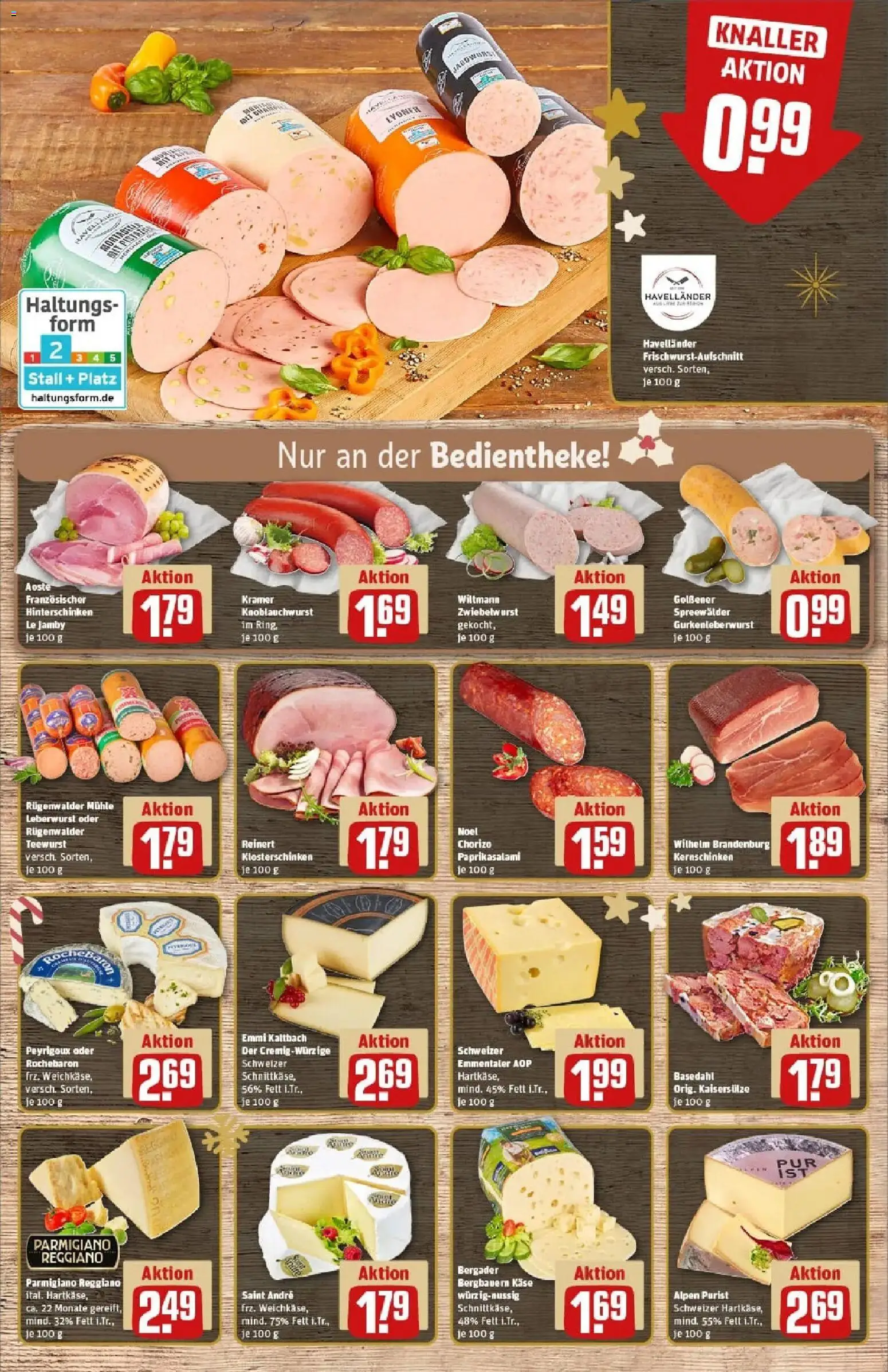 Rewe prospekt Harzgerode	 – gültig ab 01.12.2025 | Seite: 9 | Produkte: Mühle, Käse, Salami