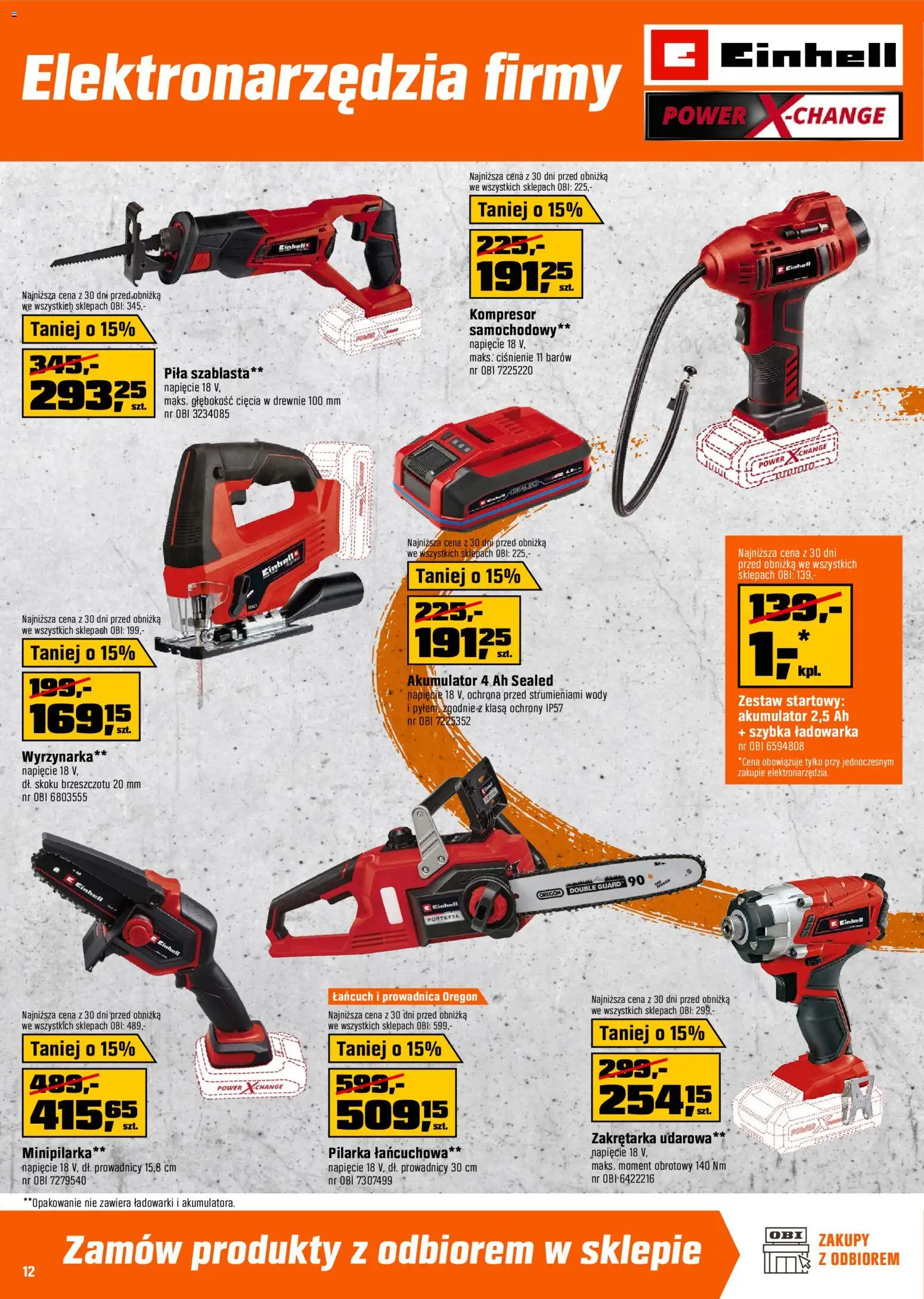 OBI Gazetka od 07.11.2025 | Strona: 12 | Produkty: Ładowarka