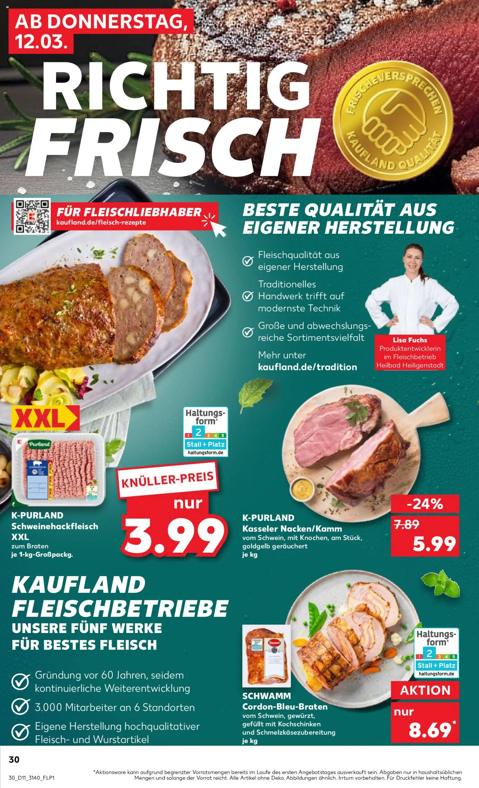 Kaufland Prospekt Leipzig	 – gültig ab 12.03.2026 | Seite: 30 | Produkte: Fleisch