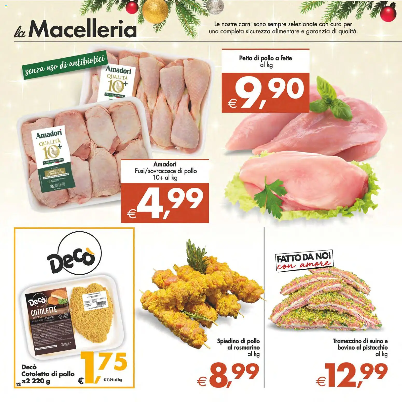 Volantino Decò del 05.12.2025 | Pagina: 12 | Prodotti: Petto di Pollo, Rosmarino, Pollo, Suino