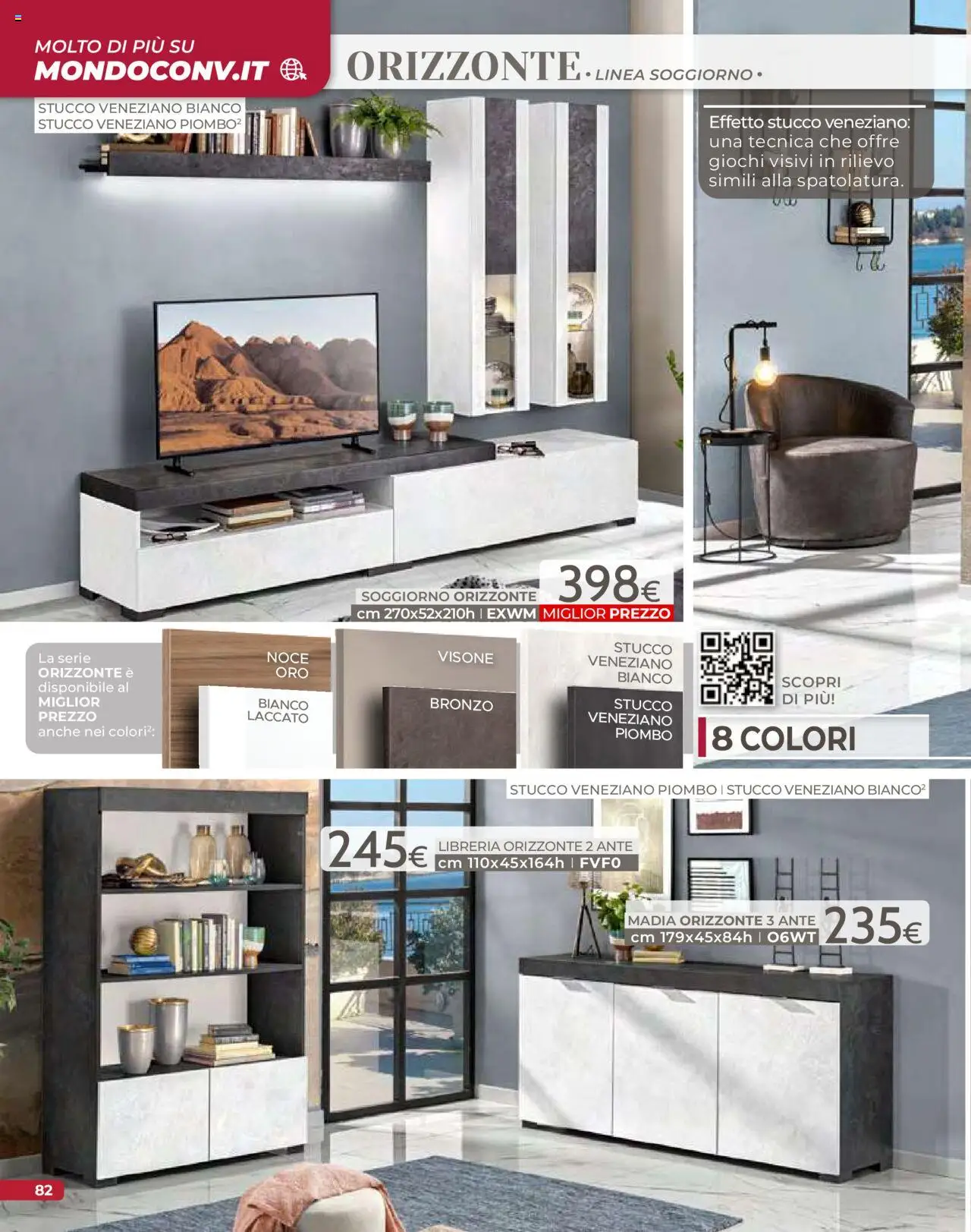 Volantino Mondo Convenienza del 09.09.2025 | Pagina: 84 | Prodotti: Stucco, Libreria
