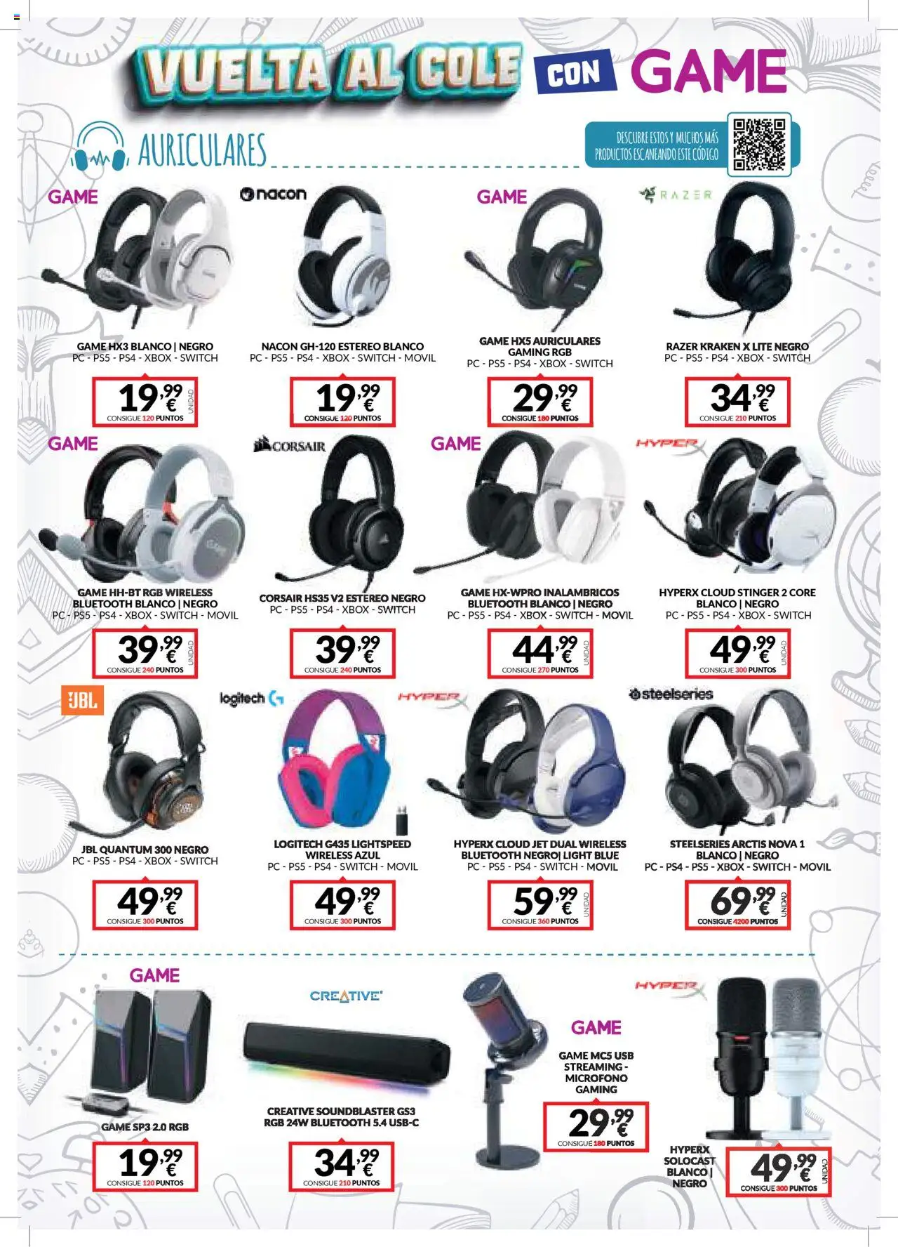 Game folleto │ válido desde el 18.08.2025 | Página: 9 | Productos: PC, Auriculares, Micrófono, USB