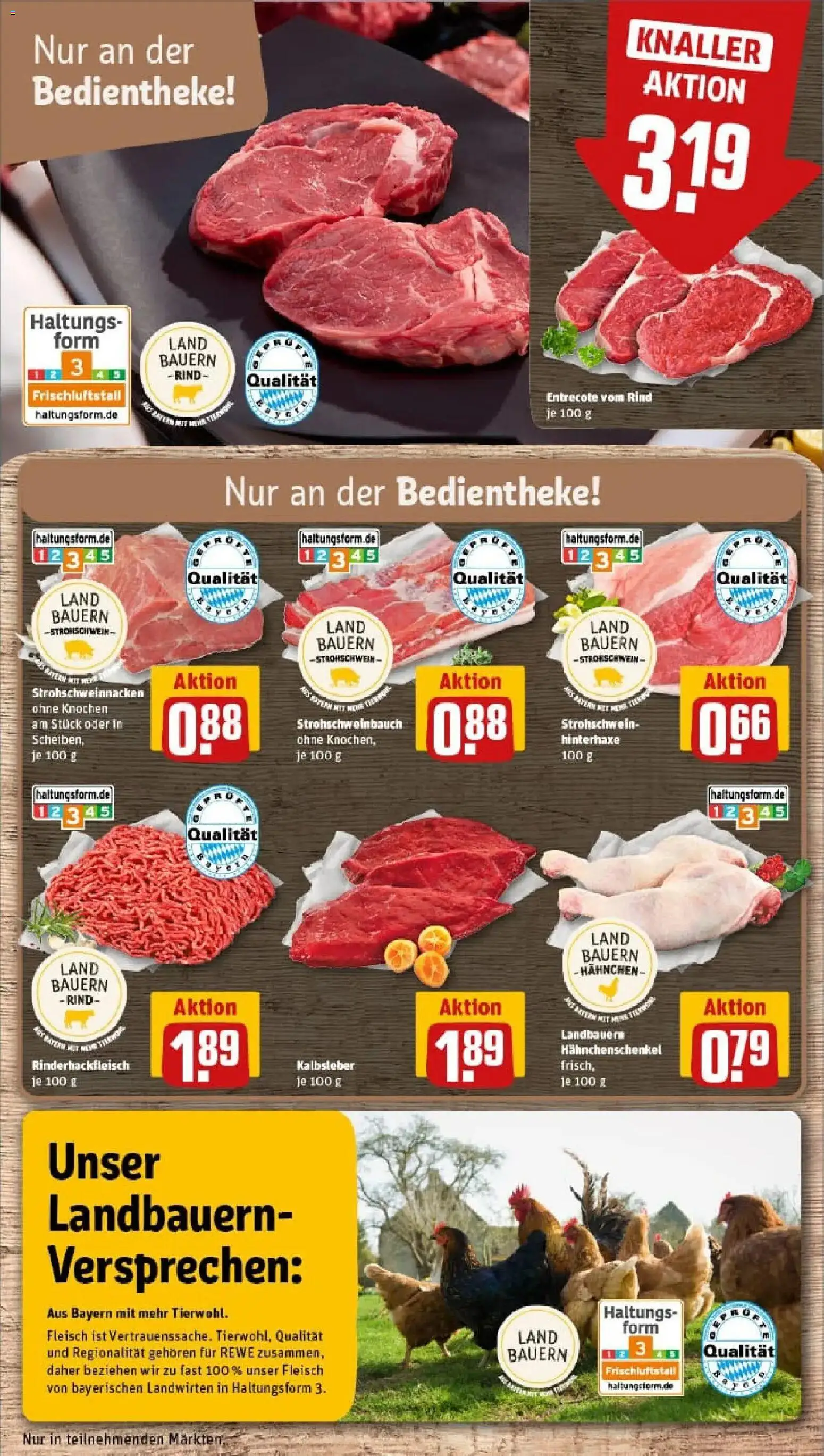 Rewe prospekt Regensburg	 – gültig ab 11.01.2026 | Seite: 10 | Produkte: Hahnchen, Entrecote, Kalbsleber, Fleisch