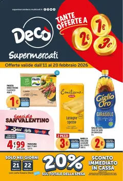 Anteprima del volantino Decò Supermercati - Bellizzi catalogo valido a partire dal 11.02.2026