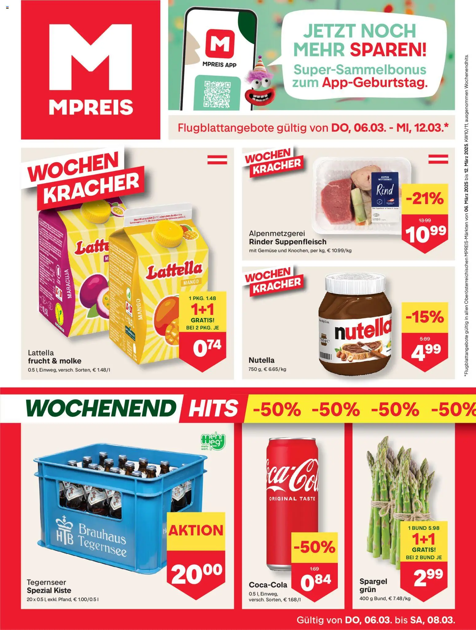 MPREIS Lenzing gültig ab 06.03.2026 | Seite: 1 | Produkte: Gemüse, Mango