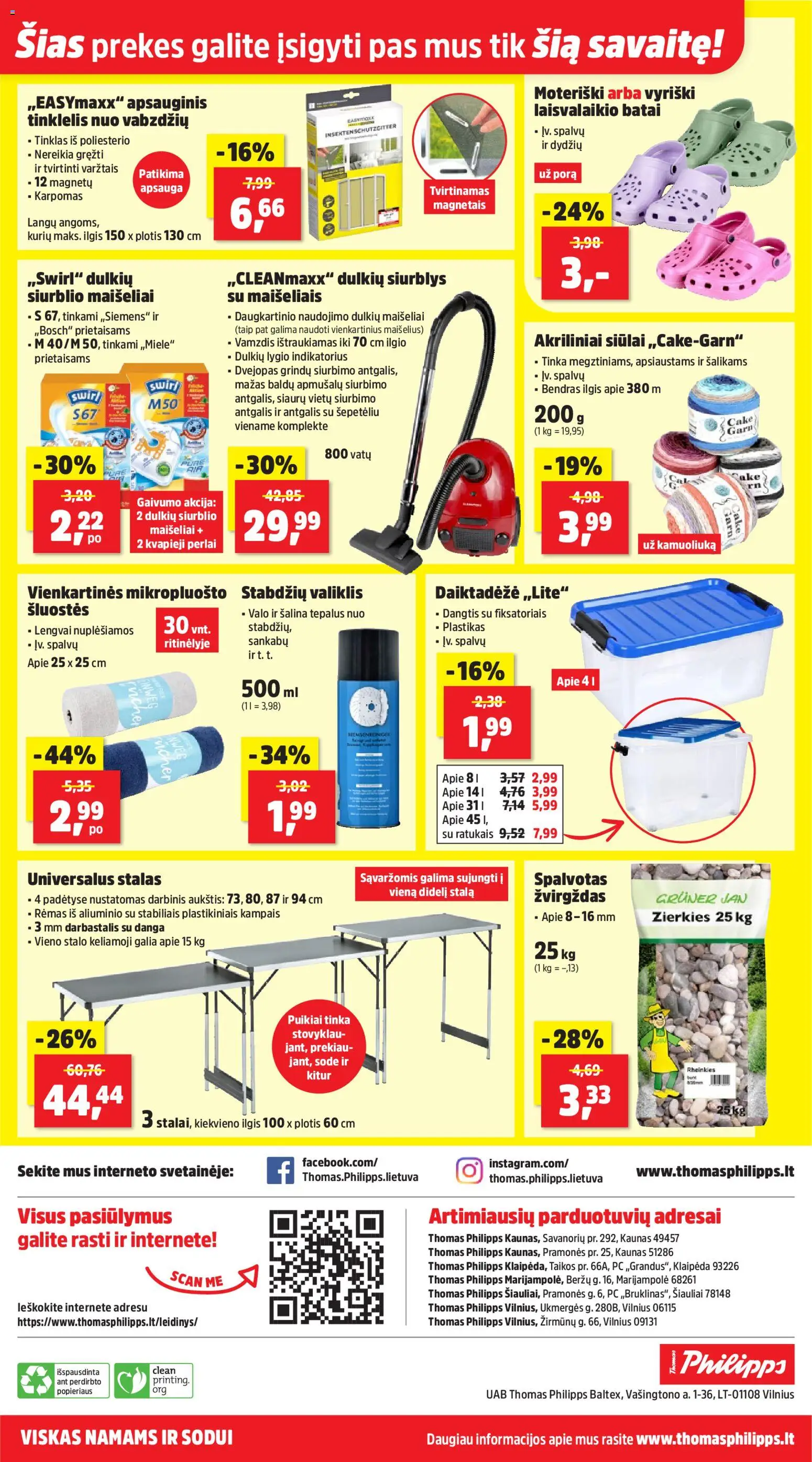Thomas Philipps akcijos nuo 20.04.2026 | Puslapis: 12 | Prekių: Stalas, Bendras