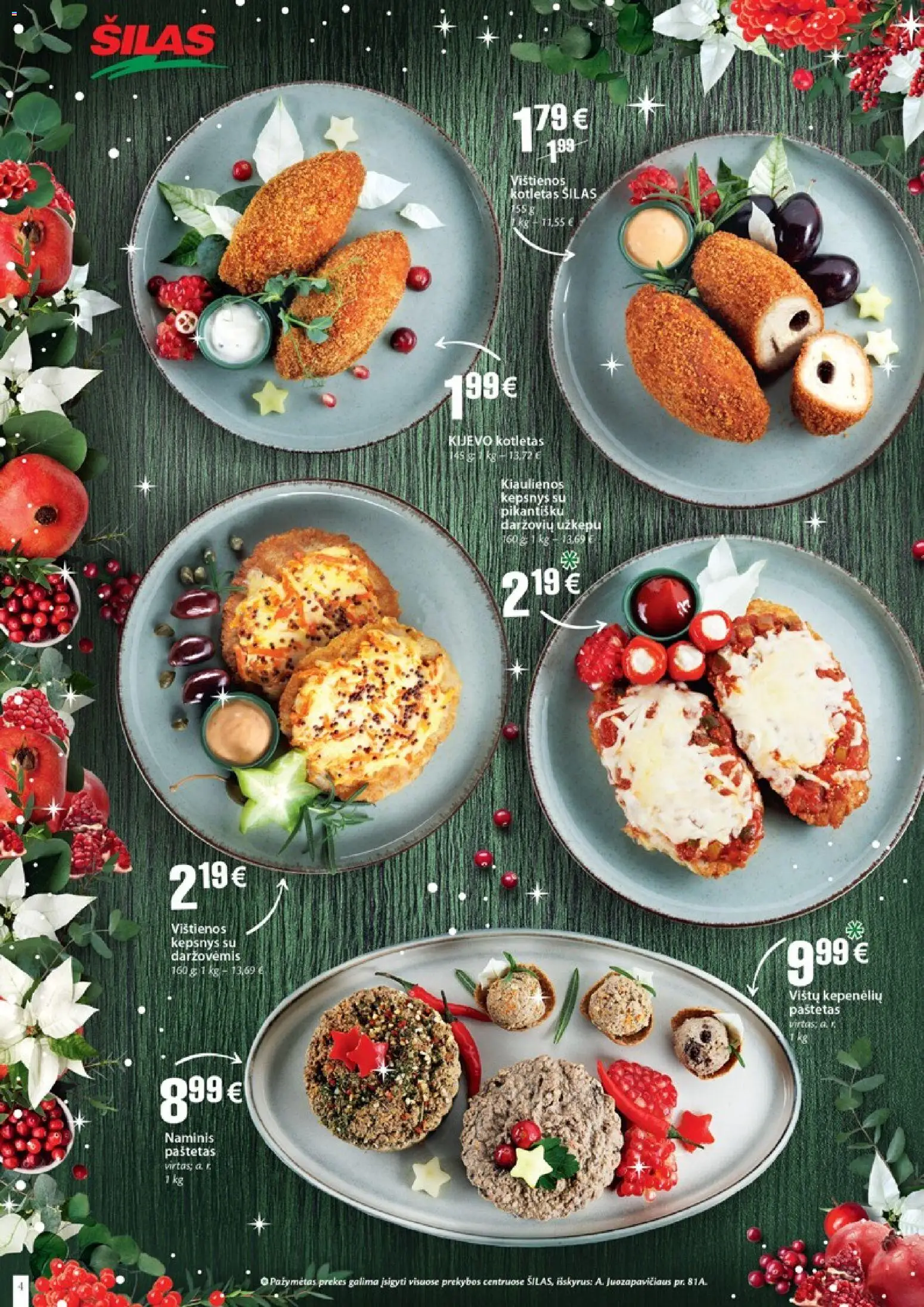 Šilas akcijos nuo 15.12.2025 | Puslapis: 4 | Prekių: Vištienos, Kiaulienos