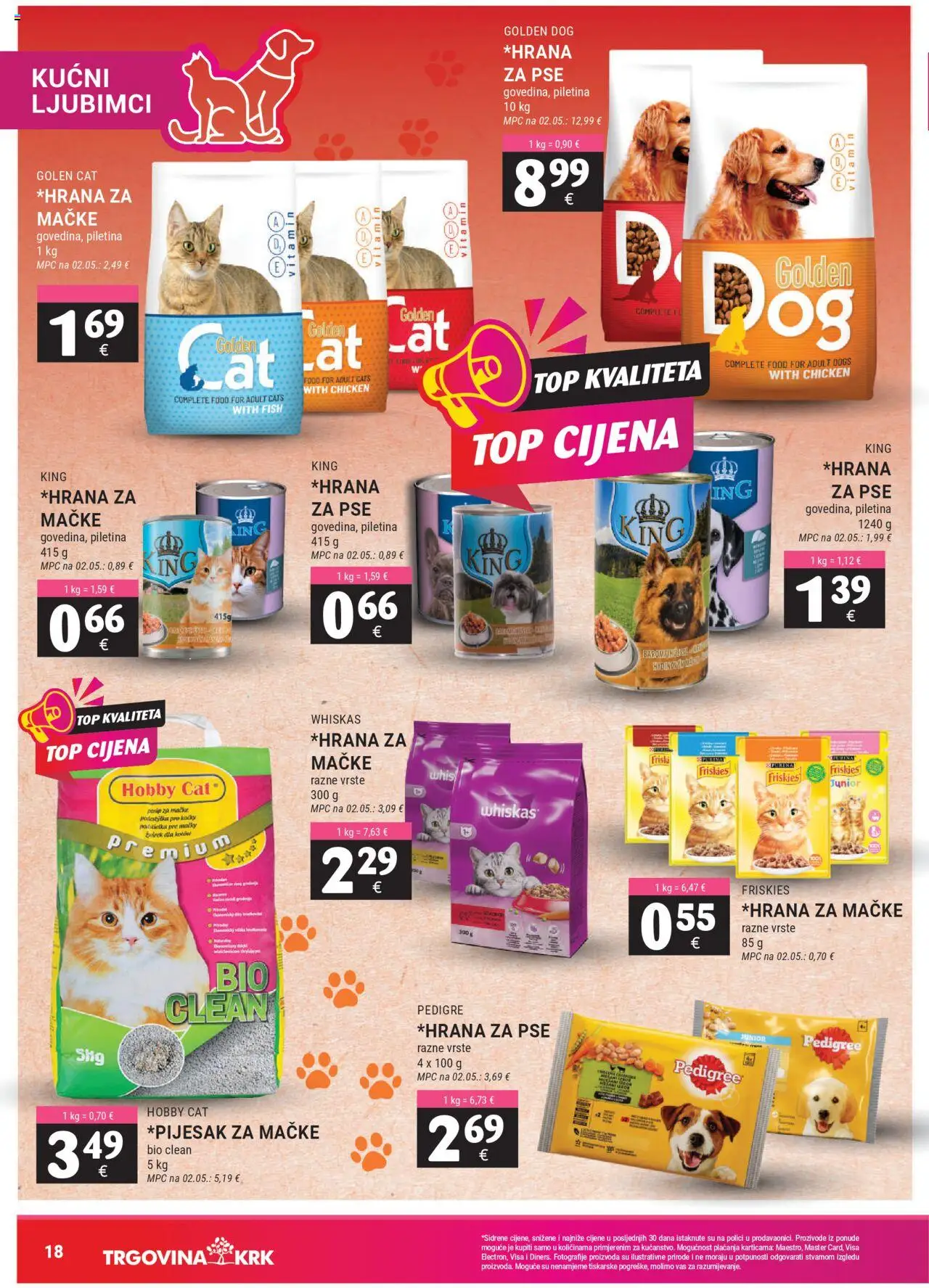 Trgovina Krk katalog | vrijedi od 01.09.2025 | Stranica: 18 | Proizvodi: Whiskas, Piletina