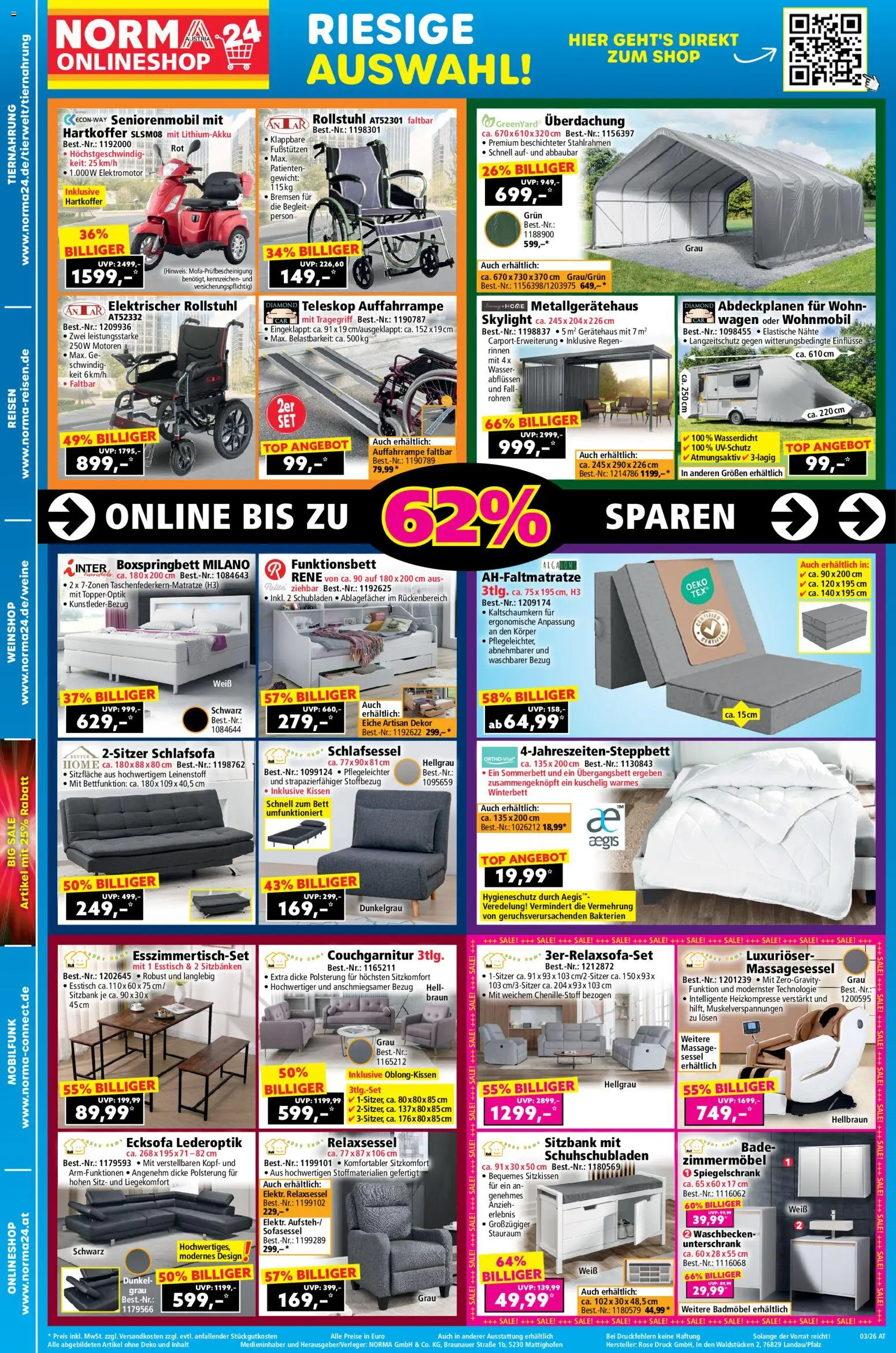 Norma Online shop gültig ab 11.01.2026 | Seite: 2 | Produkte: Wasser, Gewicht, Kissen, Sessel