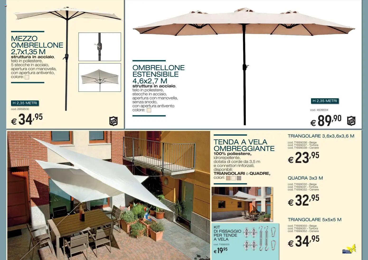 Volantino Brico OK del 05.03.2026 | Pagina: 3 | Prodotti: Tenda, Ombrellone