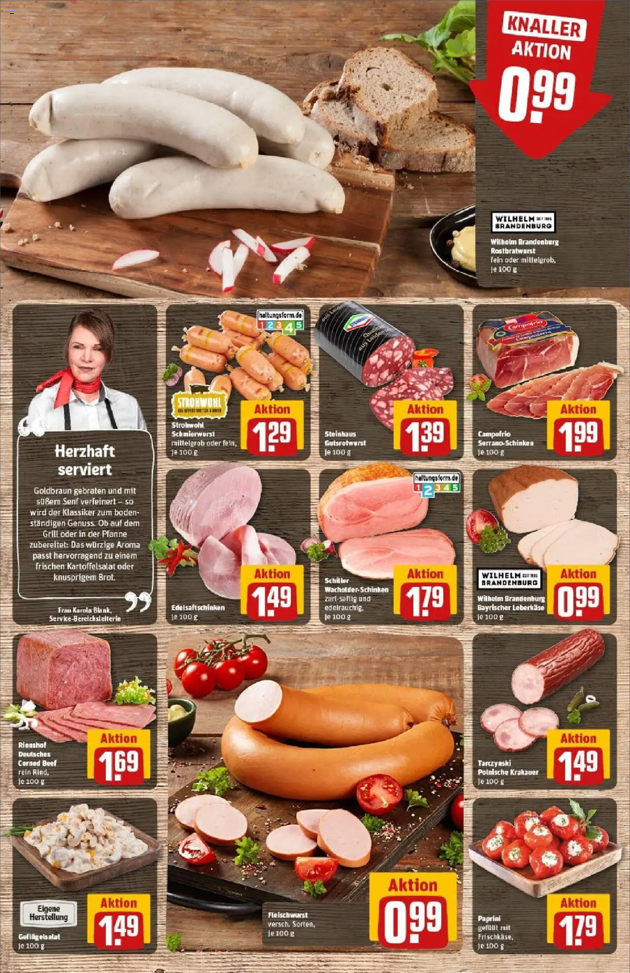 Rewe prospekt Euskirchen	 - gültig ab dem 27.07.2025 | Seite: 12 | Produkte: Brot, Serrano schinken, Schinken, Leberkase