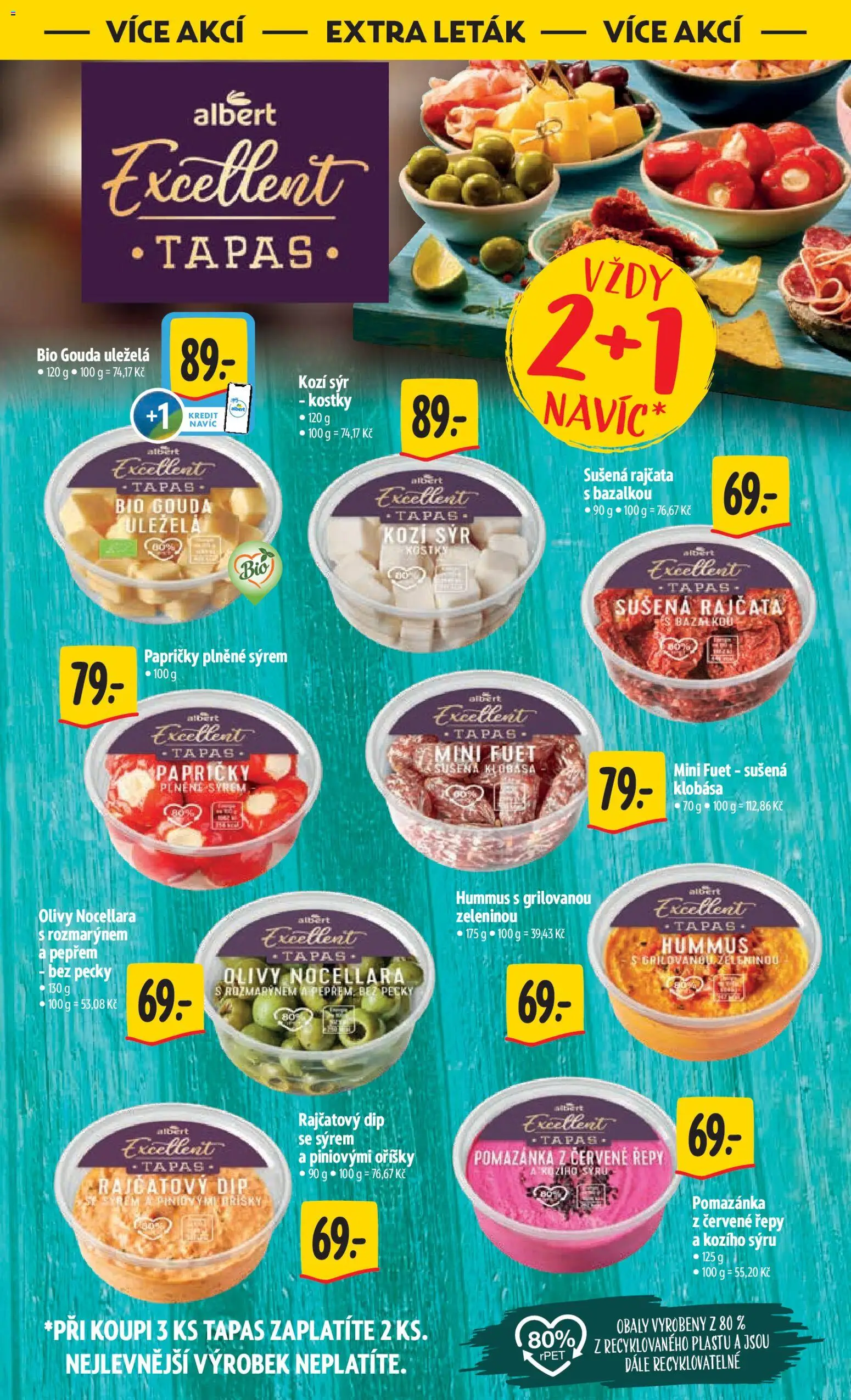 Albert leták - Hypermarket od 25.02.2026 | Strana: 42 | Produkty: Tapas, Gouda, Pomazánka, Kozí sýr