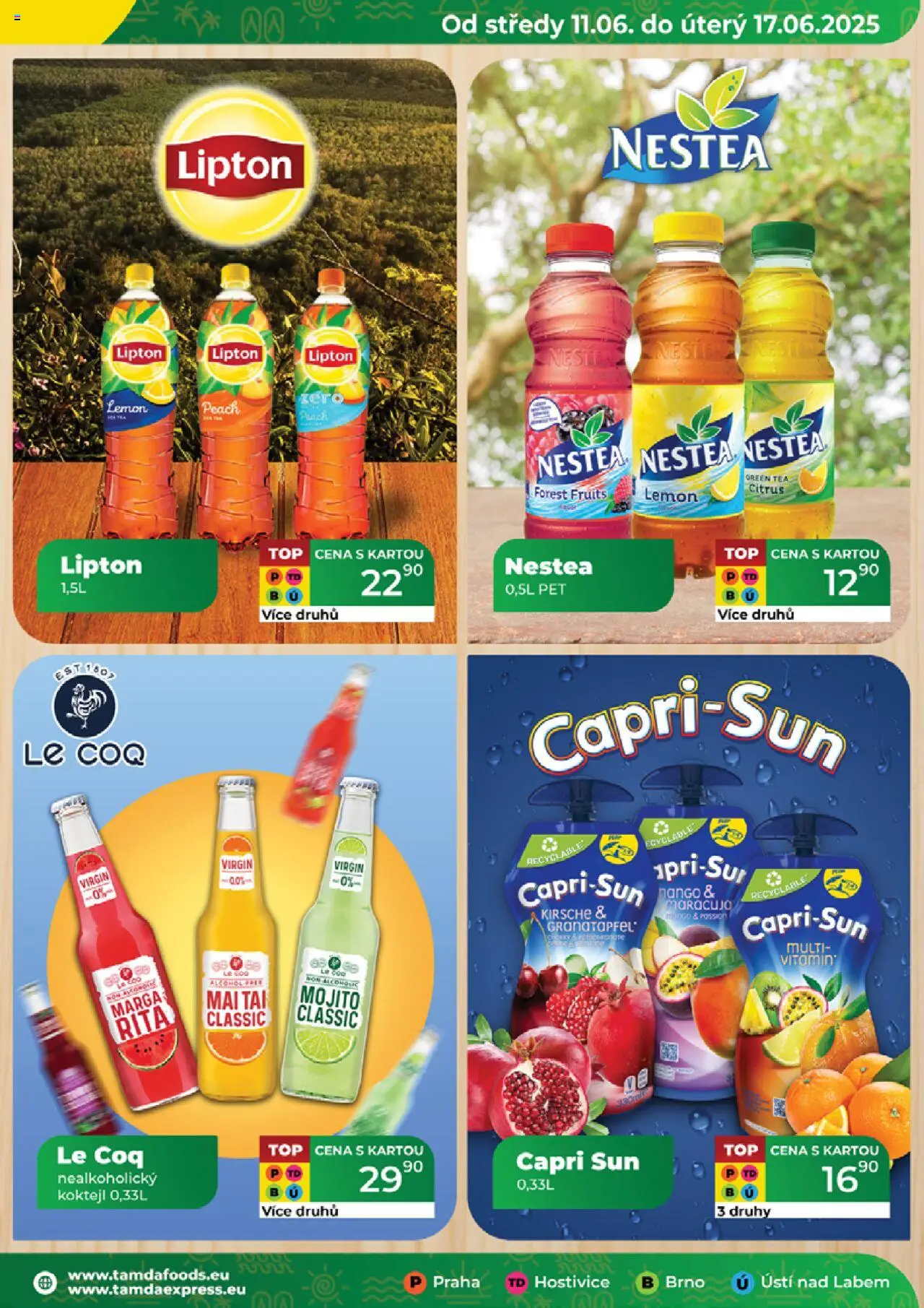 Tamda Foods leták od 11.06.2025 | Strana: 15 | Produkty: Nestea, Mojito, Capri Sun
