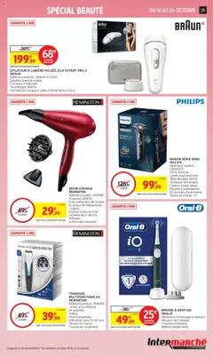 Intermarché - Prévisualisation de BROSSE À DENT IO2, Silencieuse et brossage en douceur, Minuteur de 2 minutes, 3 niveaux d'intensité, Batterie longue durée valide à partir de 14.10.2025 | Page: 29