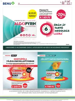 BENU Gyógyszertárak Akciós újság - amely érvényes a következő dátumtól: 01.12.2025 | Oldal: 30
