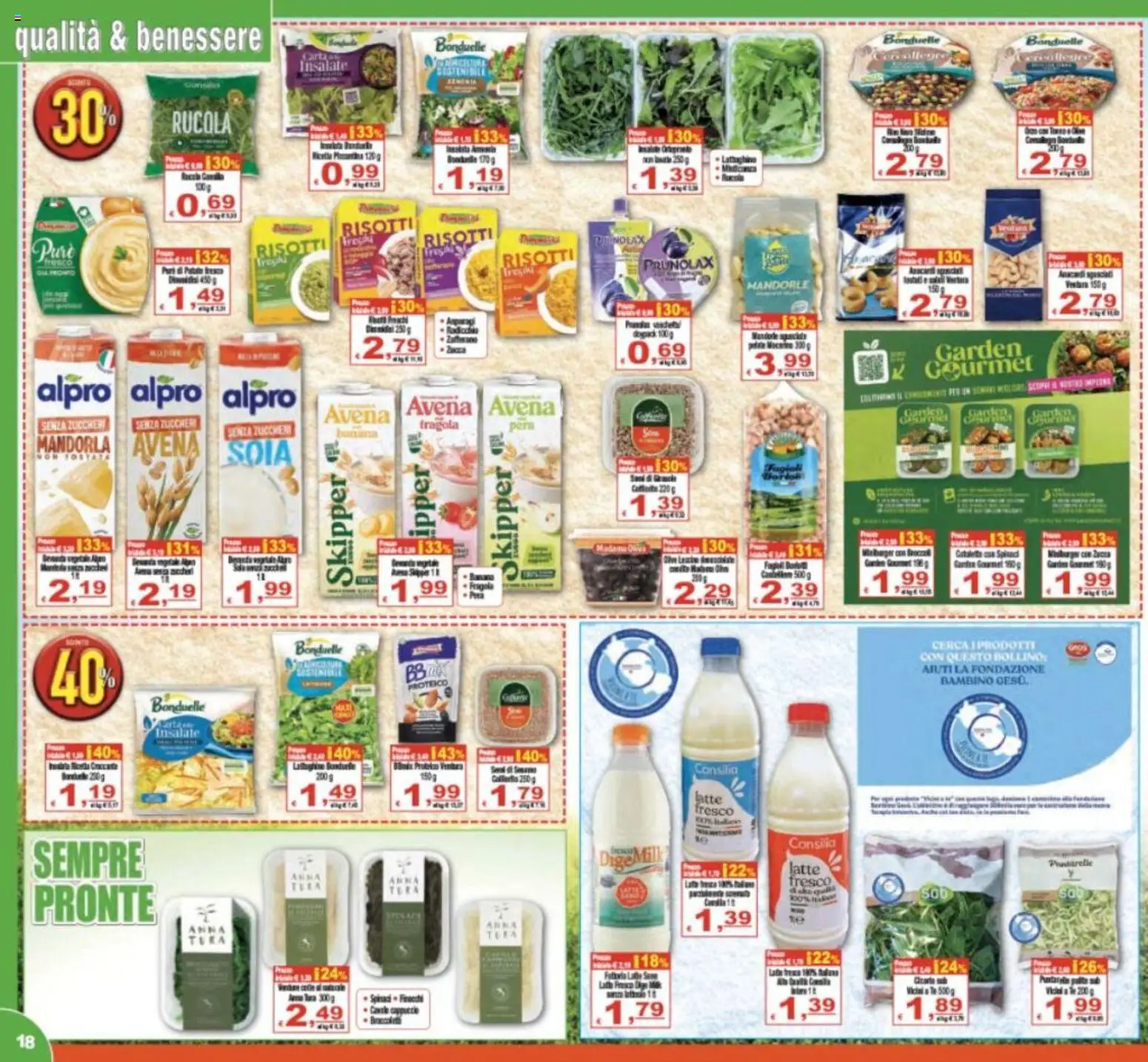 Volantino CTS del 07.11.2025 | Pagina: 18 | Prodotti: Rucola, Latte, Anacardi, Cappuccio