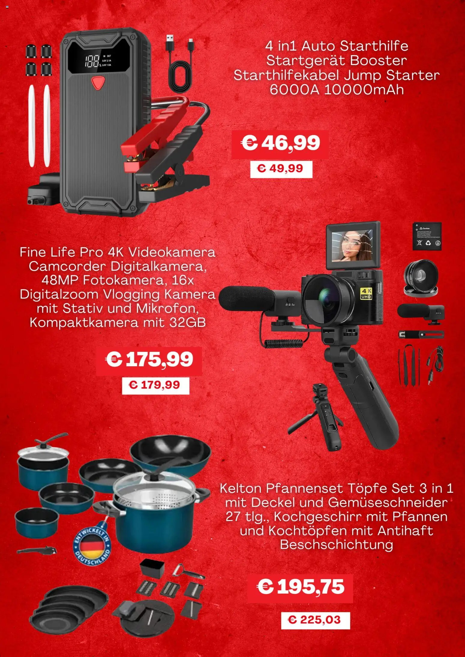 Kaufland Flugblatt gültig ab 02.12.2025 | Seite: 3 | Produkte: Videokamera, Kamera