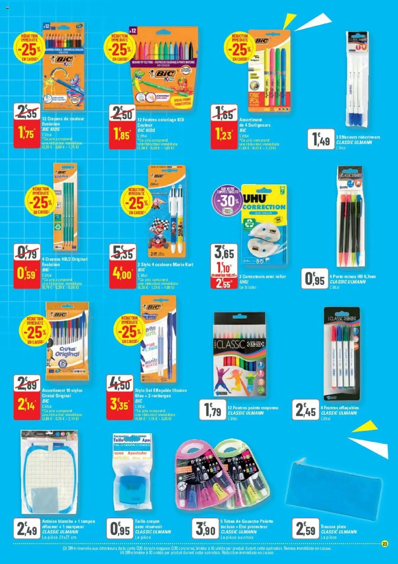  | Page: 23 | Produits: Tampon, Crayon, Crayons de couleur, Stylo