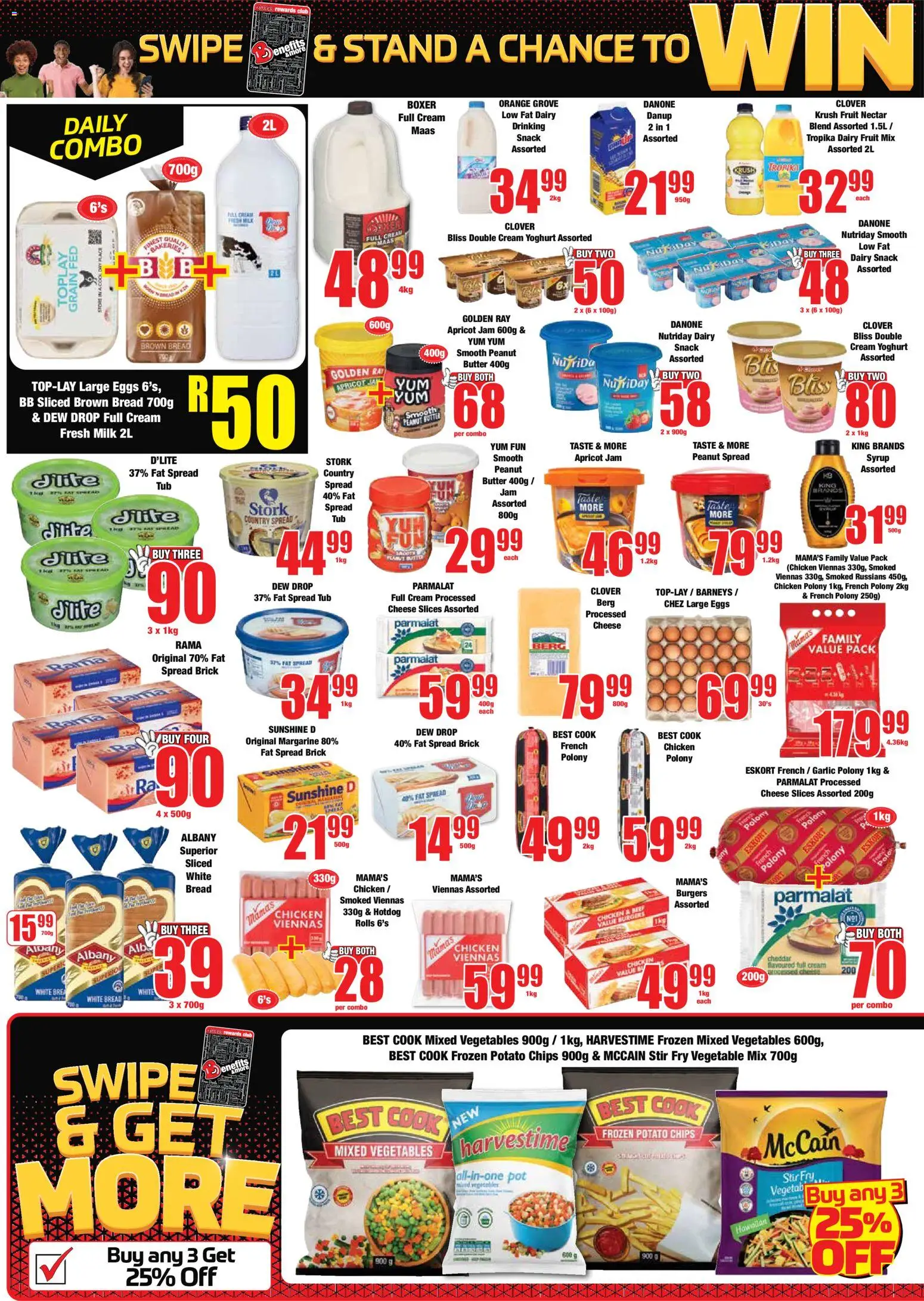 New Boxer catalogue – valid from 23.10.2025 | Page: 4 | Products: Yoghurt, Milk, Burgers, Cream