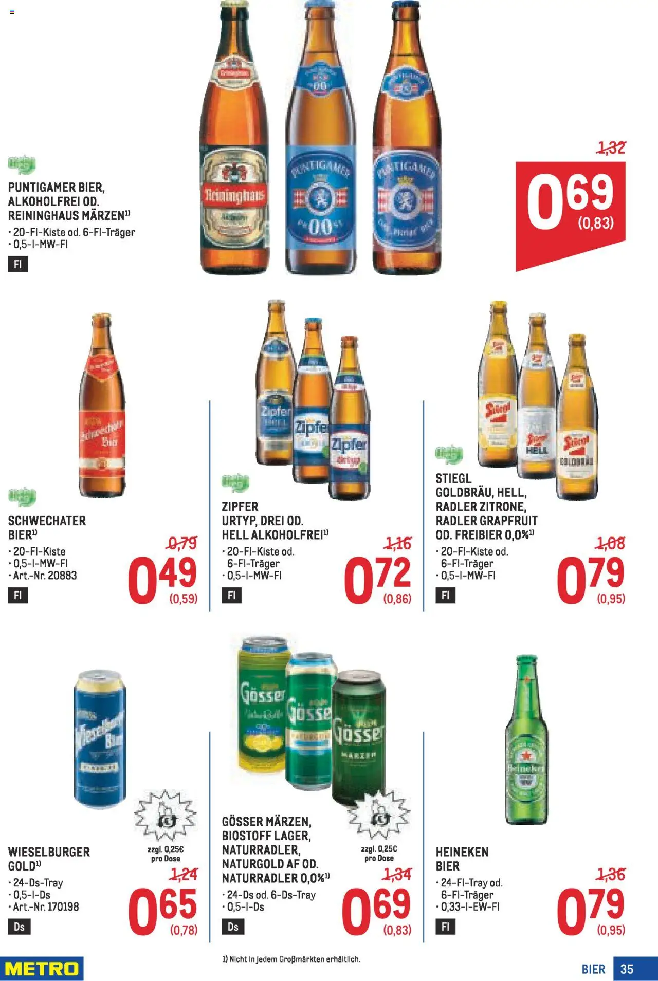 Metro Angebote Profi gültig ab 21.08.2025 | Seite: 35 | Produkte: Bier