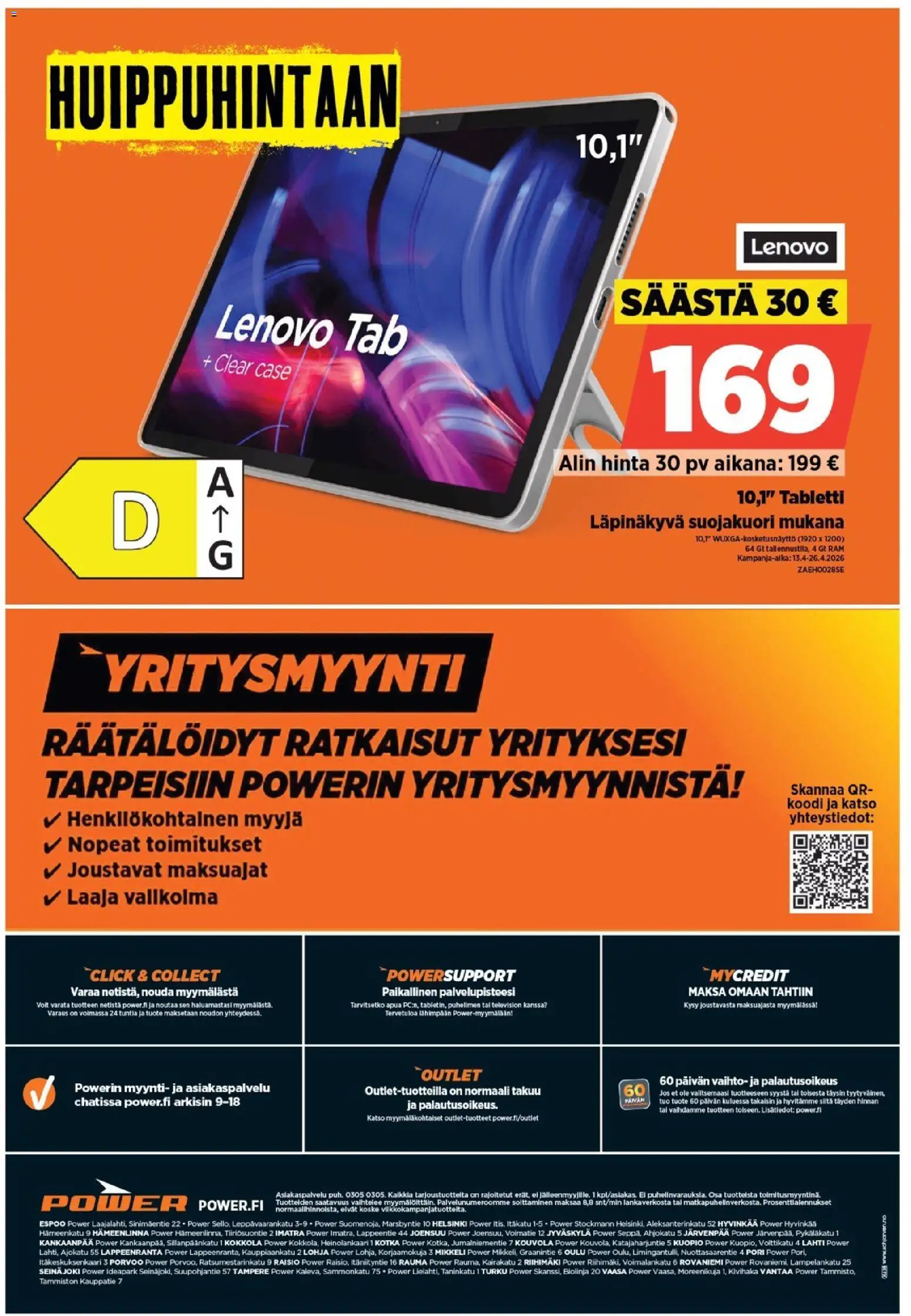Power tarjoukset – voimassa 13.04.2026 alkaen | Sivu: 26 | Tuotteet: Tabletti