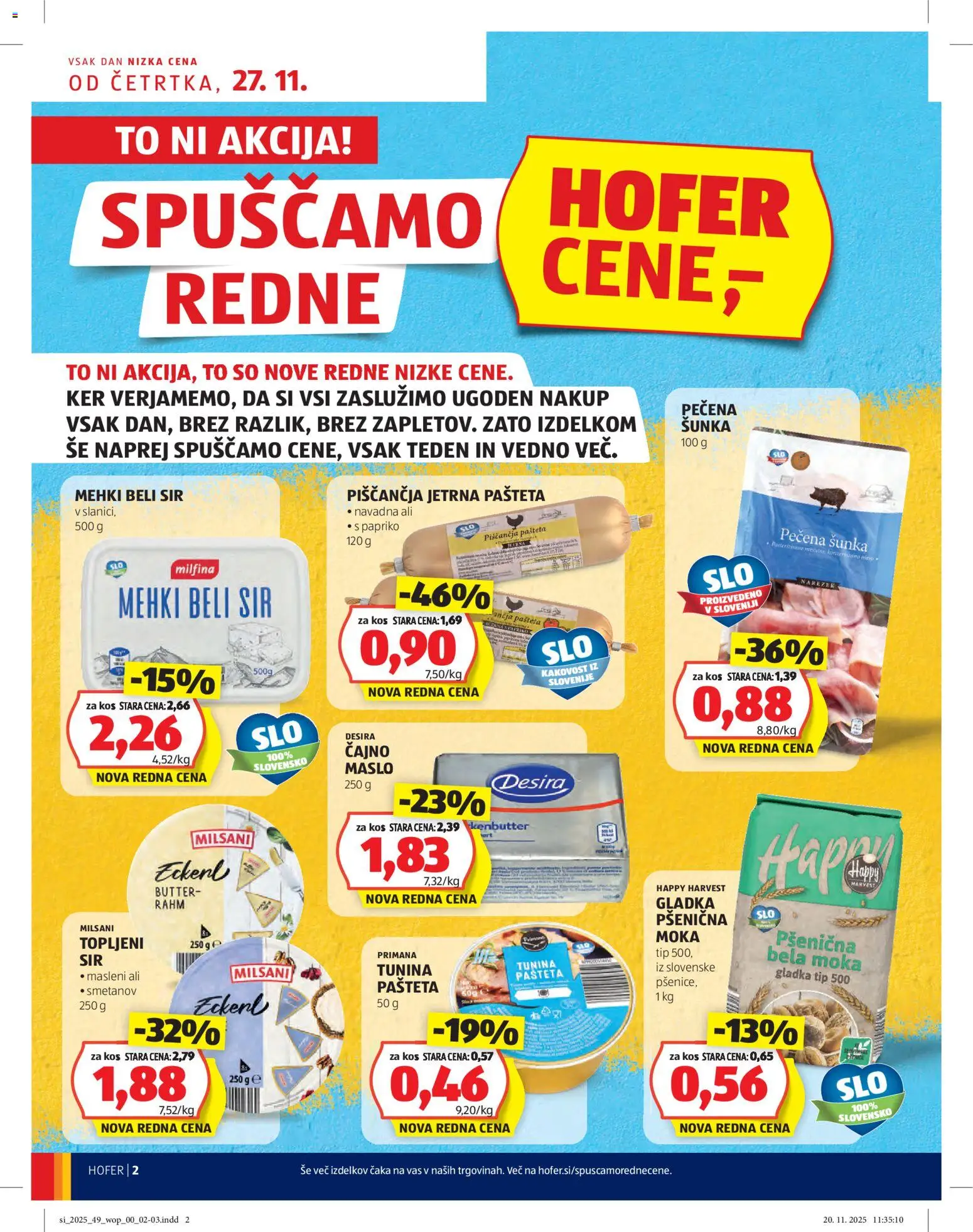 Hofer SI katalog | vrijedi od 27.11.2025 | Stranica: 2 | Proizvodi: Sir, Šunka, Pašteta