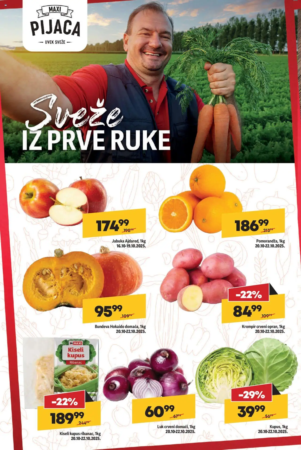 Maxi katalog - važi od 16.10.2025 | Strana: 8 | Proizvode: Kiseli kupus, Krompir, Kupus, Bundeva