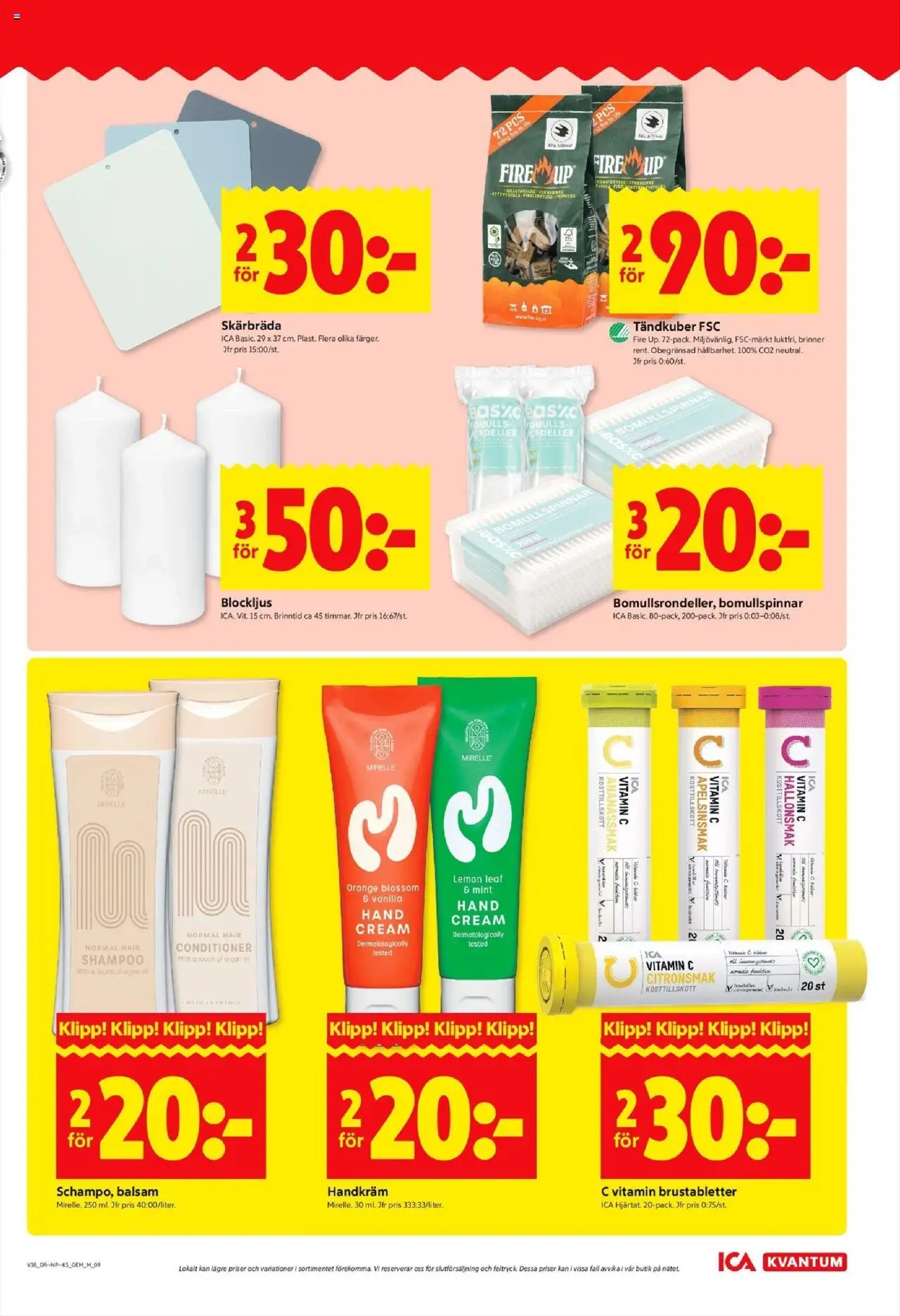 ICA Kvantum reklamblad aktuell från 15.09.2025 | Sida: 9 | Produkter: Balsam, Handkräm