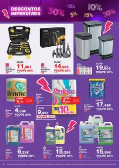 Pré-visualização Staples - Descontos Imperdíveis válido de 09.03.2026 | Página: 8 | Produtos: Balde, Ferramentas, Sabonete, Chá