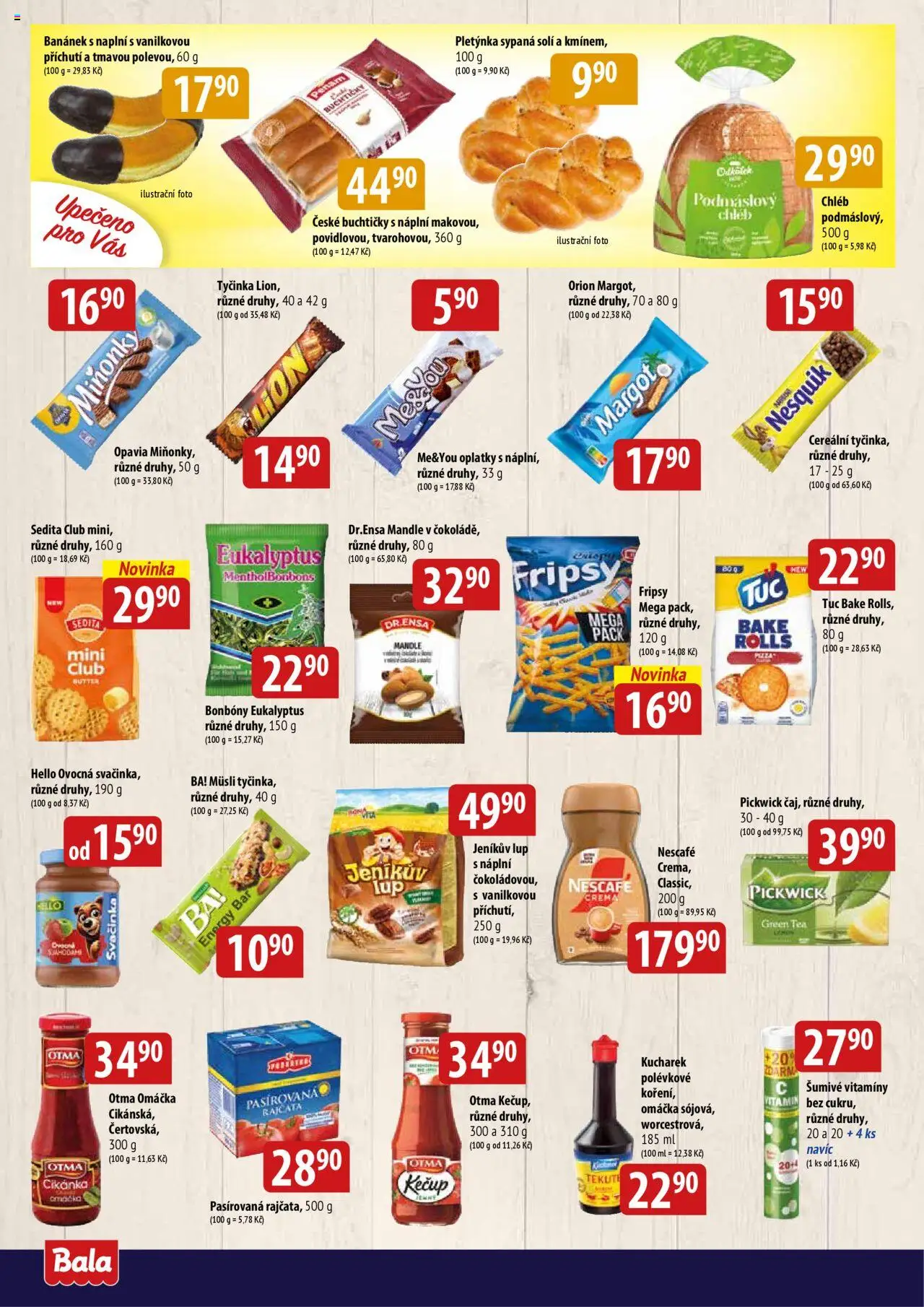 BALA velký leták + od 01.10.2025 | Strana: 4 | Produkty: Rajčata, Bonbóny, Vitamíny, Crema