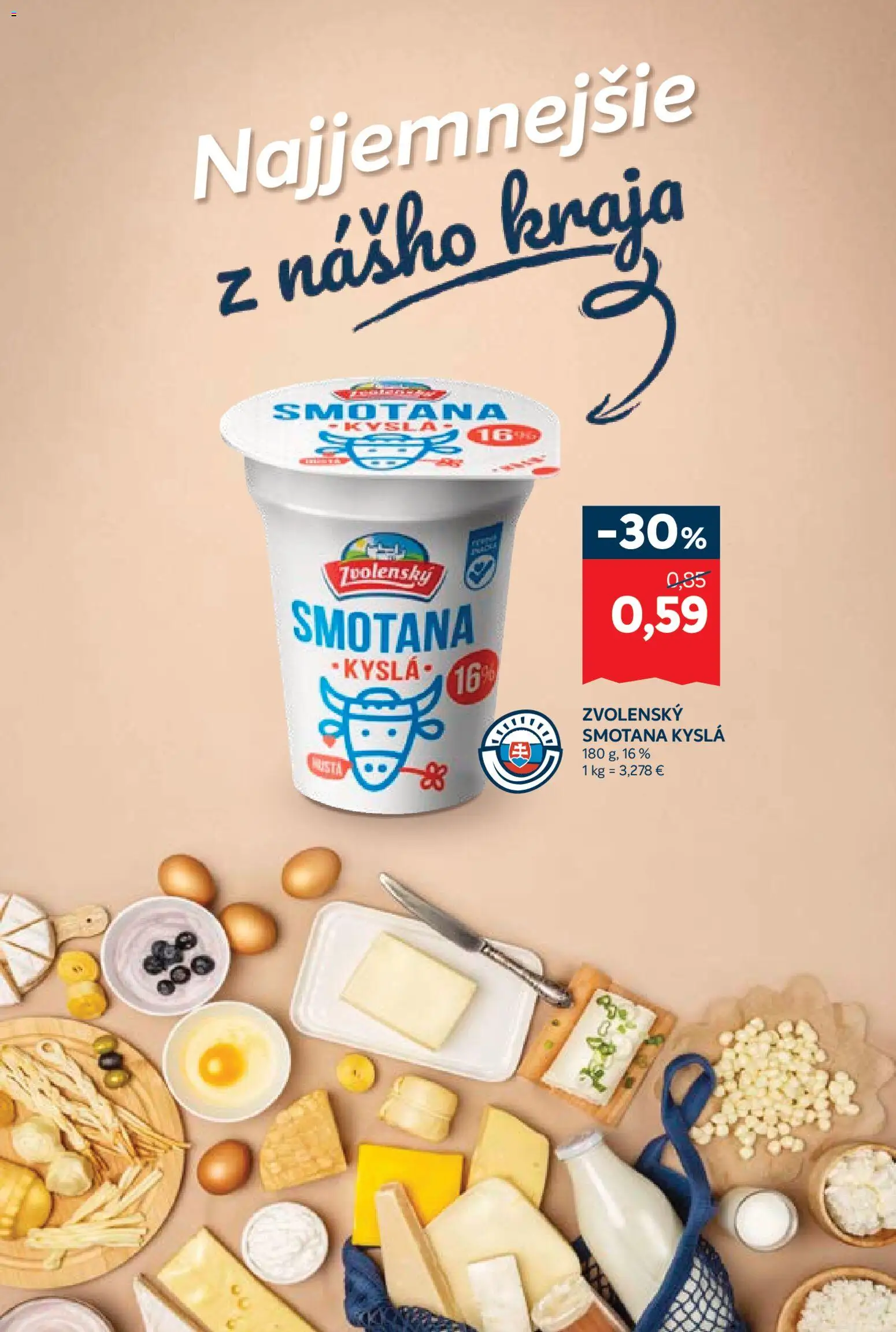 Nové Kraj akcie – leták je platný od 18.12.2025 | Strana: 7 | Produkty: Smotana