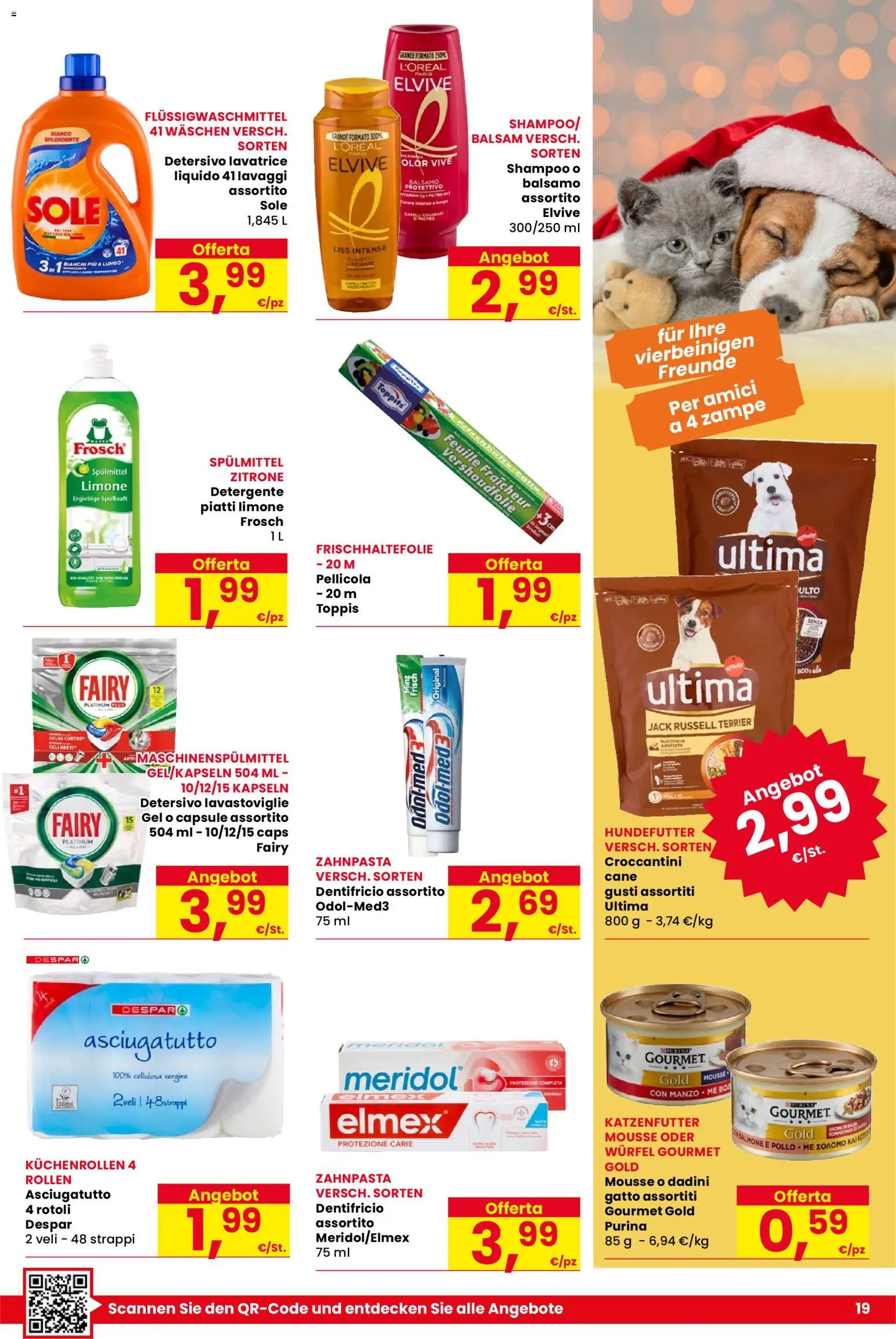 Volantino Despar del 18.12.2025 | Pagina: 19 | Prodotti: Balsamo, Pollo, Limone, Lavatrice