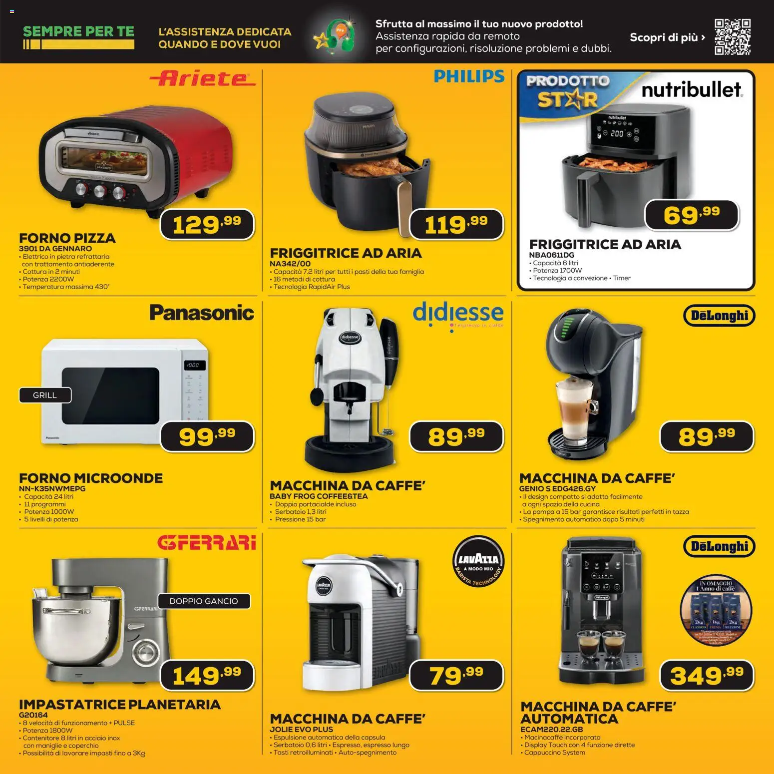Volantino Euronics del 31.10.2025 | Pagina: 9 | Prodotti: Microonde, Friggitrice ad aria, Tè, Contenitore