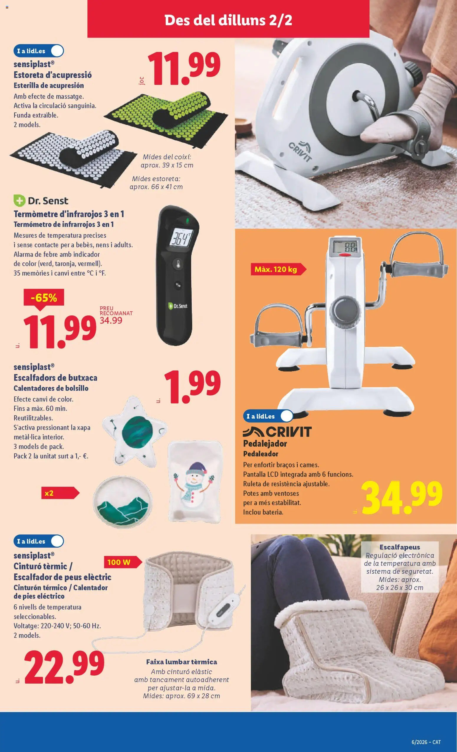 Lidl folleto de bazar │ válido desde el 02.02.2026 | Página: 9 | Productos: Cinturón, Funda, Termómetro